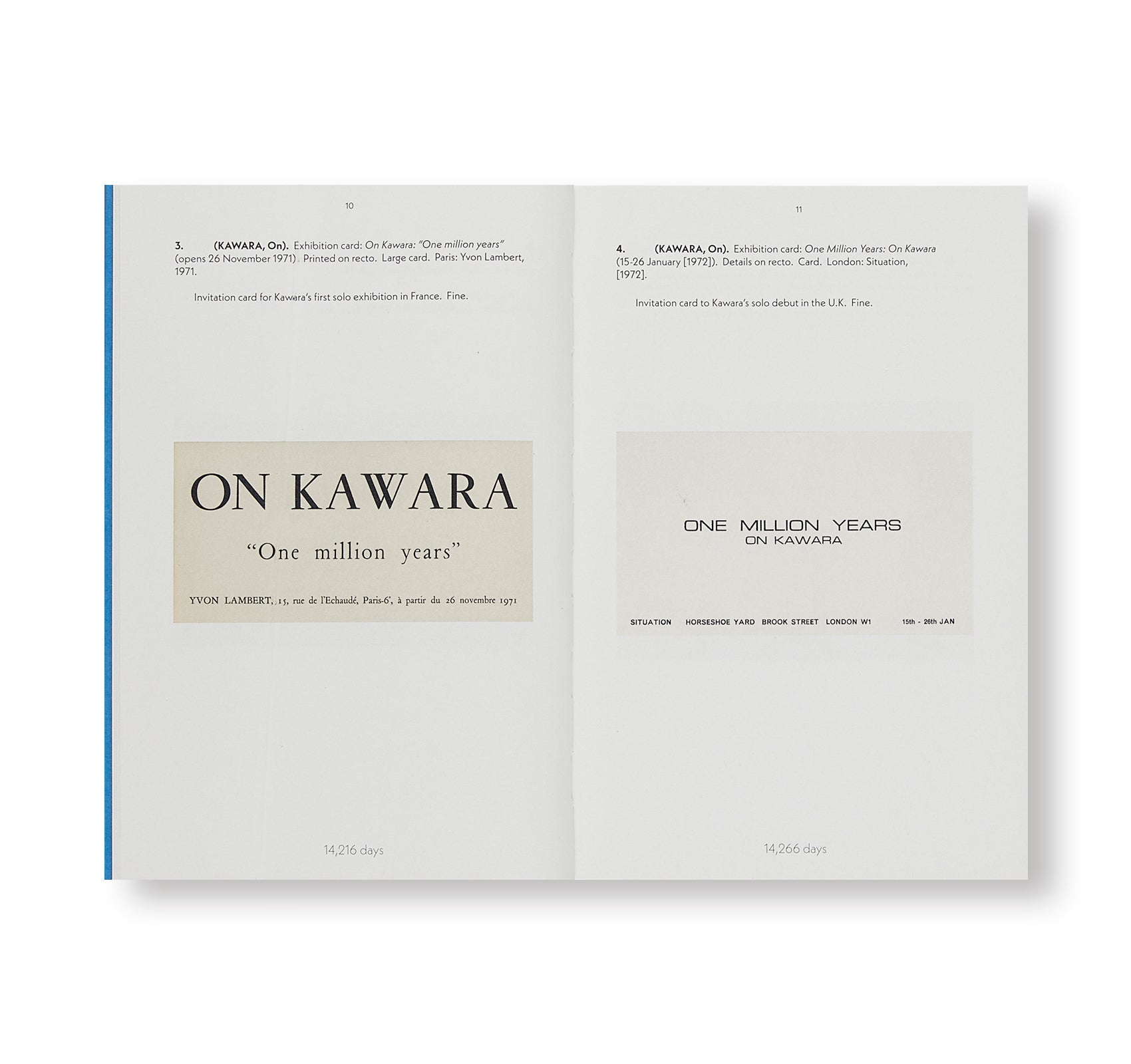ON KAWARA  - CATALOGUE 242 by On Kawara