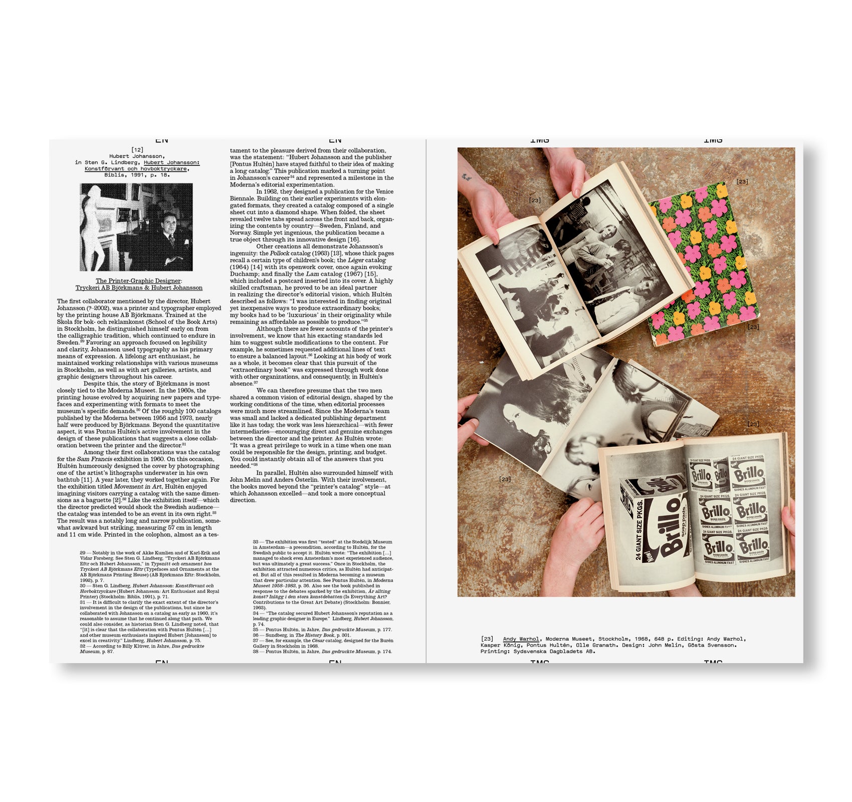 REVUE FAIRE – TO LOOK AT THINGS #54: THE DIRECTOR, THE GRAPHIC DESIGNER, AND THE PRINTER: PONTUS HULTÉN AND THE MAKING OF THE CATALOG, 1960-1973