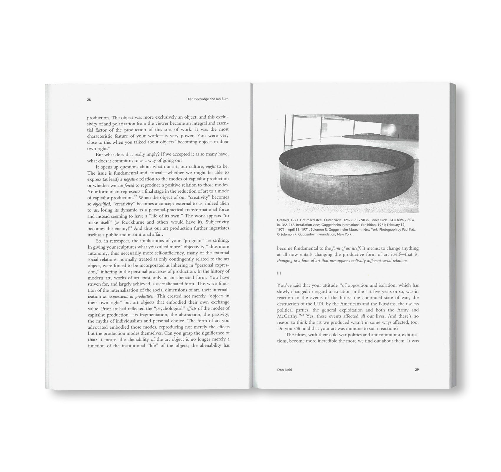 OCTOBER FILES: 26  DONALD JUDD