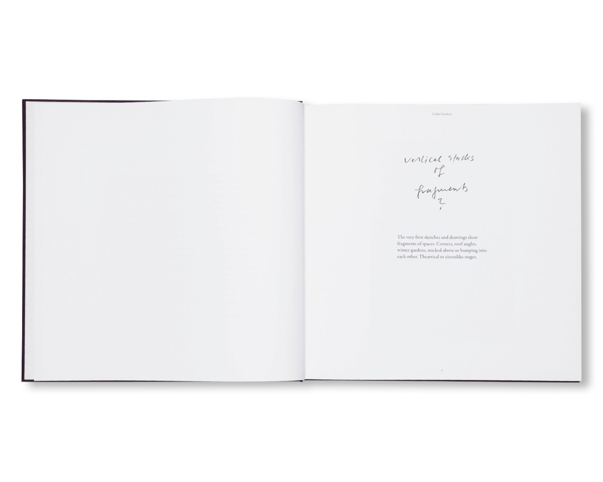 CALDER GARDENS: DRAWINGS AND TEXTS BY JACQUES HERZOG by Jacques Herzog, Herzog & de Meuron