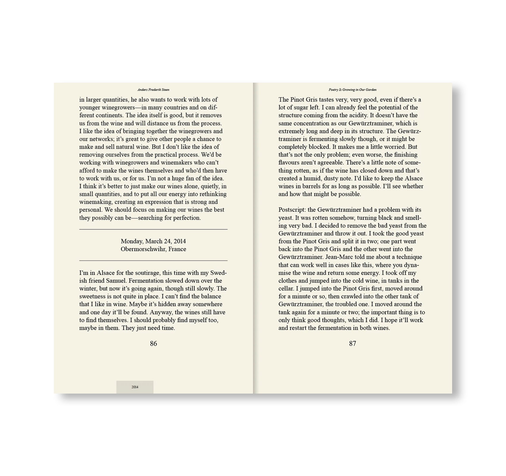POETRY IS GROWING IN OUR GARDEN by Anders Frederik Steen (VOL.1) [REPRINTED EDITION / THIRD PRINTING]