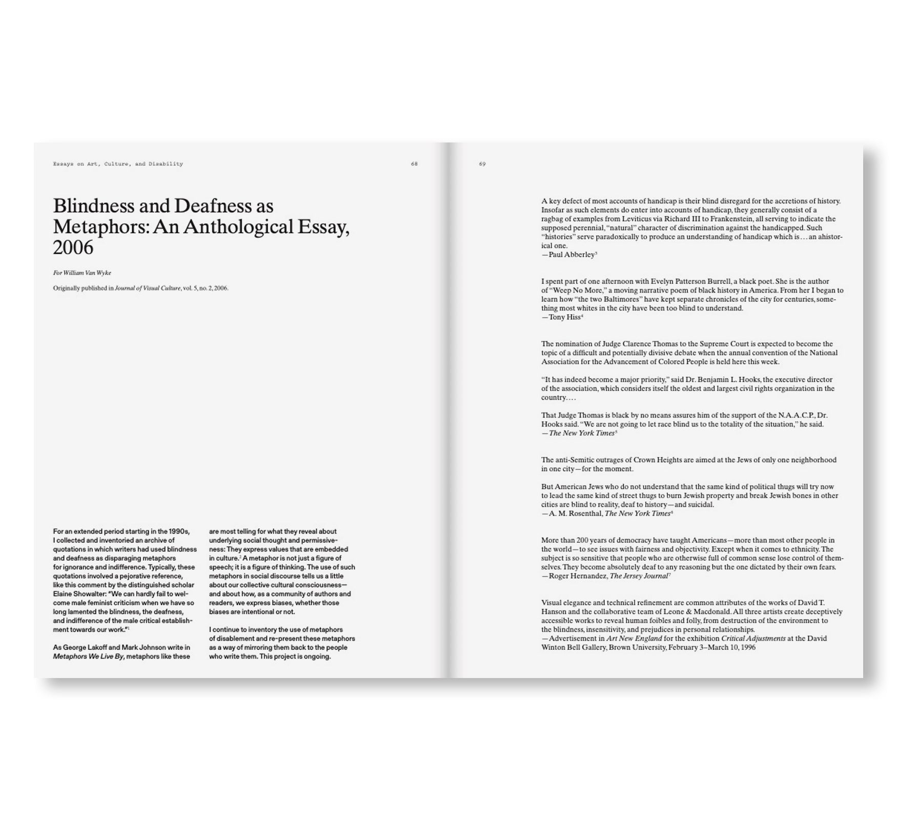 OTHERHOW: ESSAYS AND DOCUMENTS ON ART AND DISABILITY 1985-2024 by Joseph Grigely