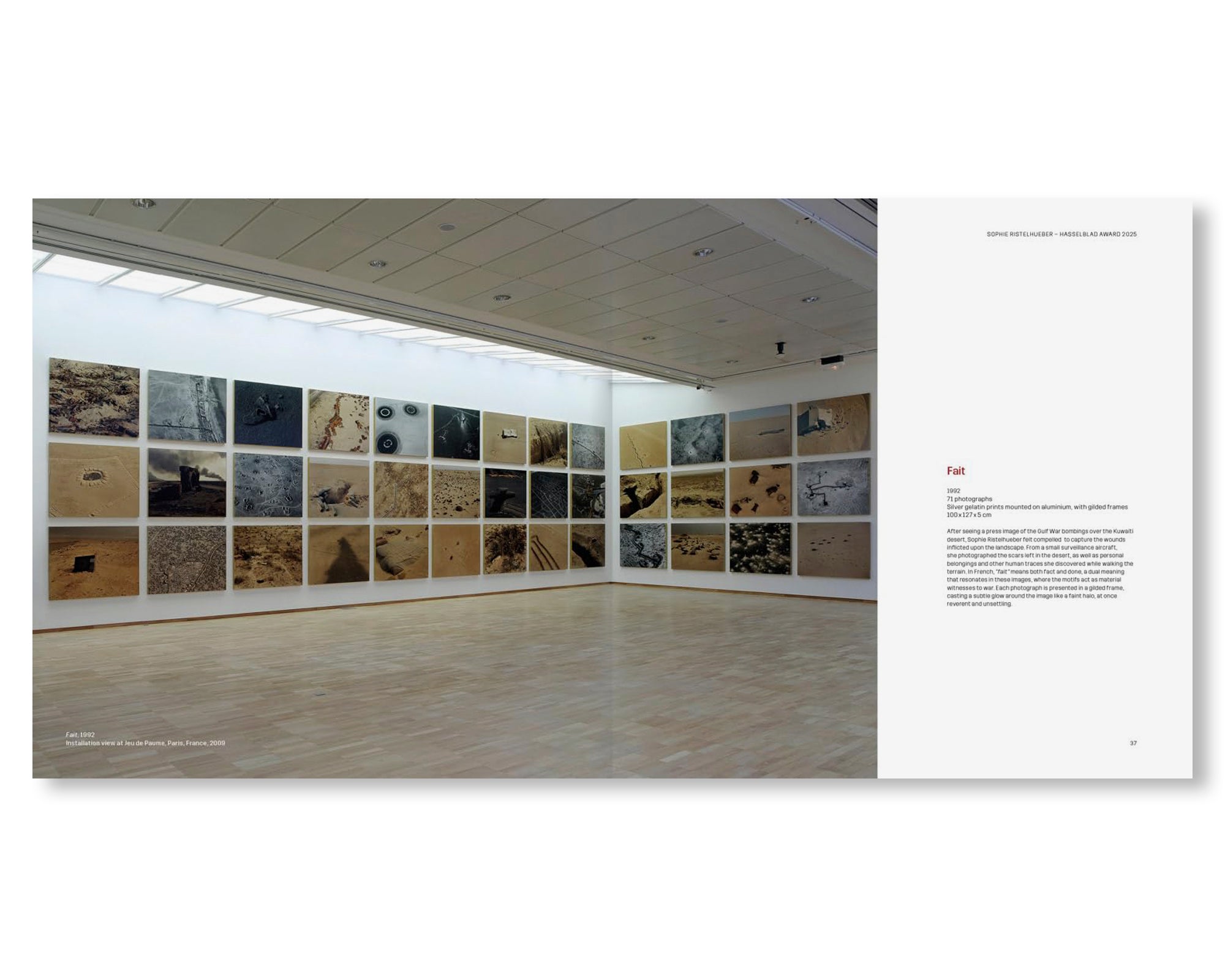 SOPHIE RISTELHUEBER - HASSELBLAD AWARD 2025 by Sophie Ristelhueber