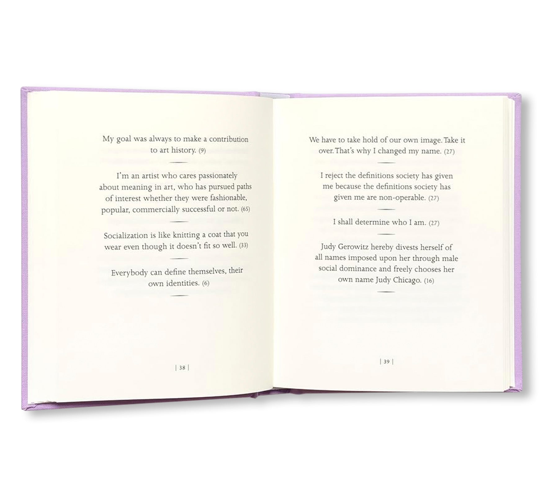 JUDY CHICAGO-ISMS by Judy Chicago