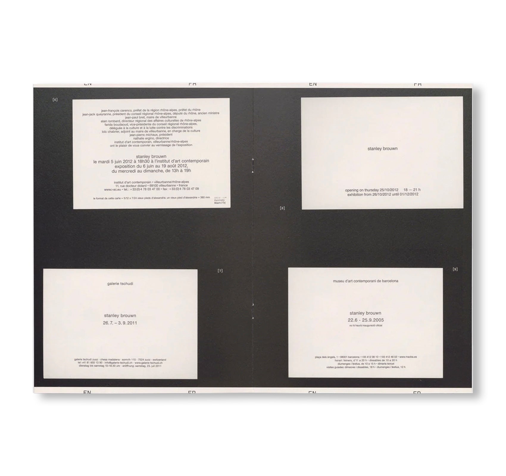 REVUE FAIRE – TO LOOK AT THINGS #04: A COMMUNICATION: INVITATION CARDS BY THE ARTIST STANLEY BROUWN