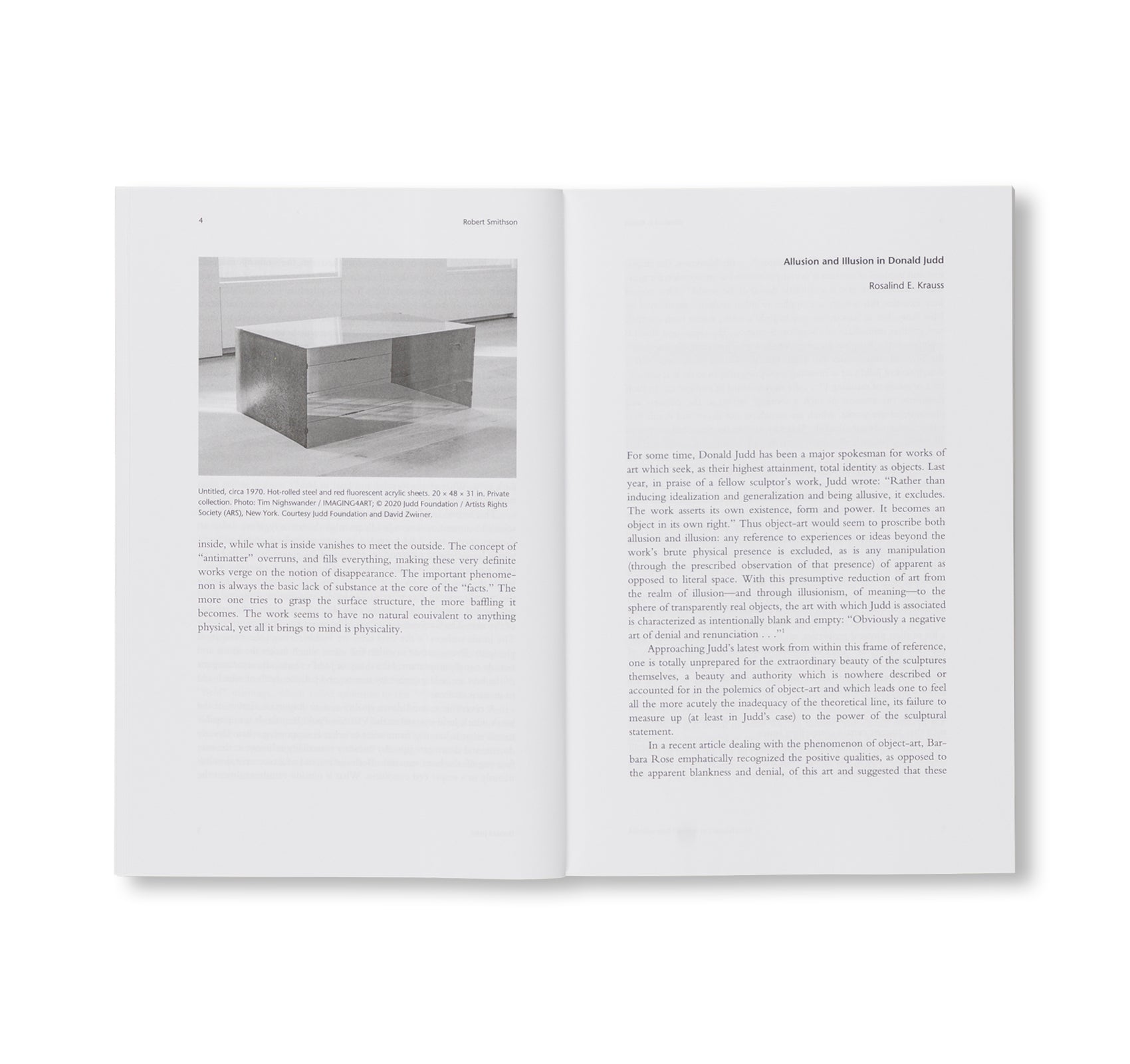 OCTOBER FILES: 26  DONALD JUDD