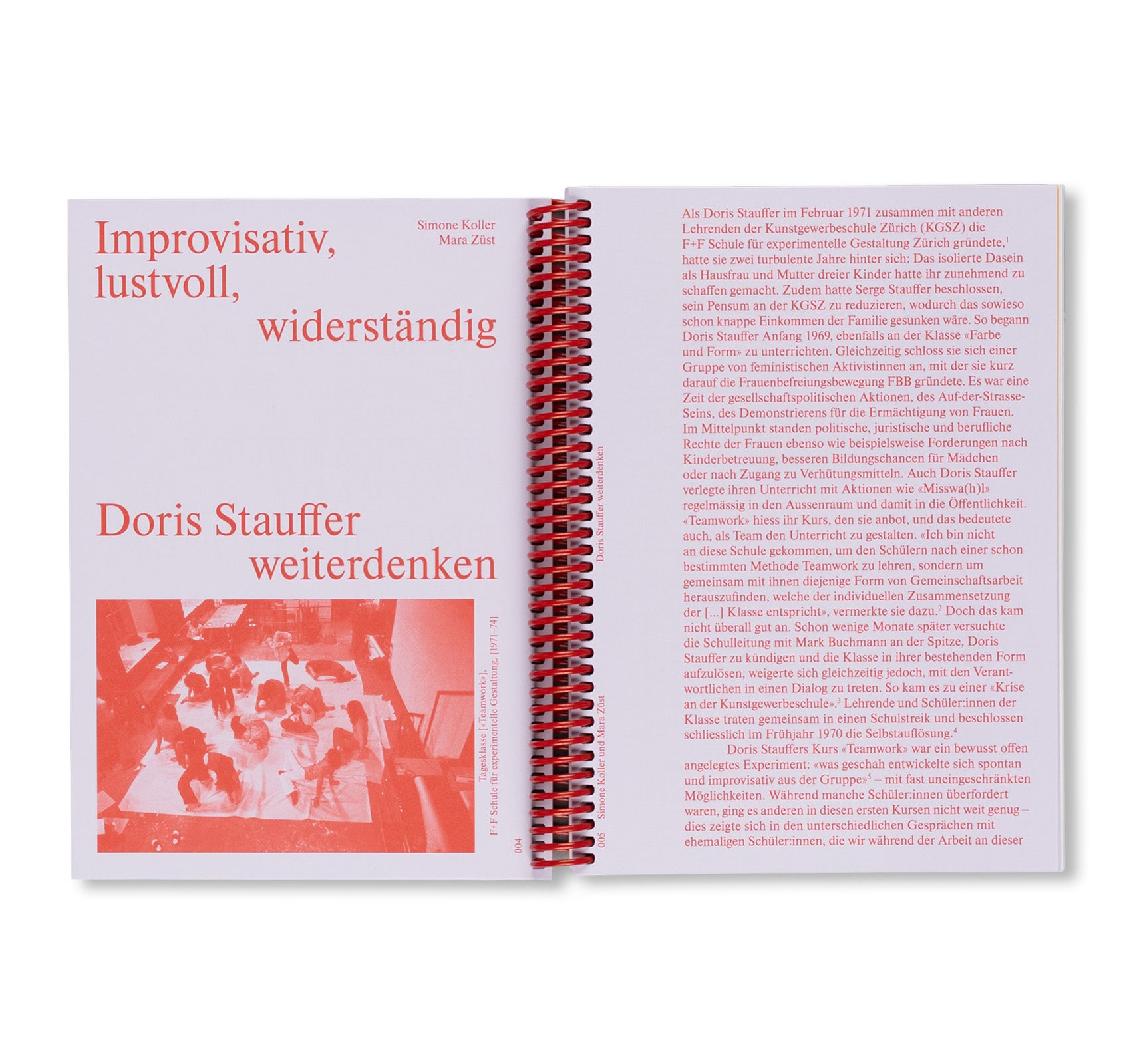 DORIS STAUFFER SOURCE BOOK - IDEEN FÜR EINE KOLLEKTIVE KUNSTPRAXIS by Doris Stauffer [GERMAN EDITION]
