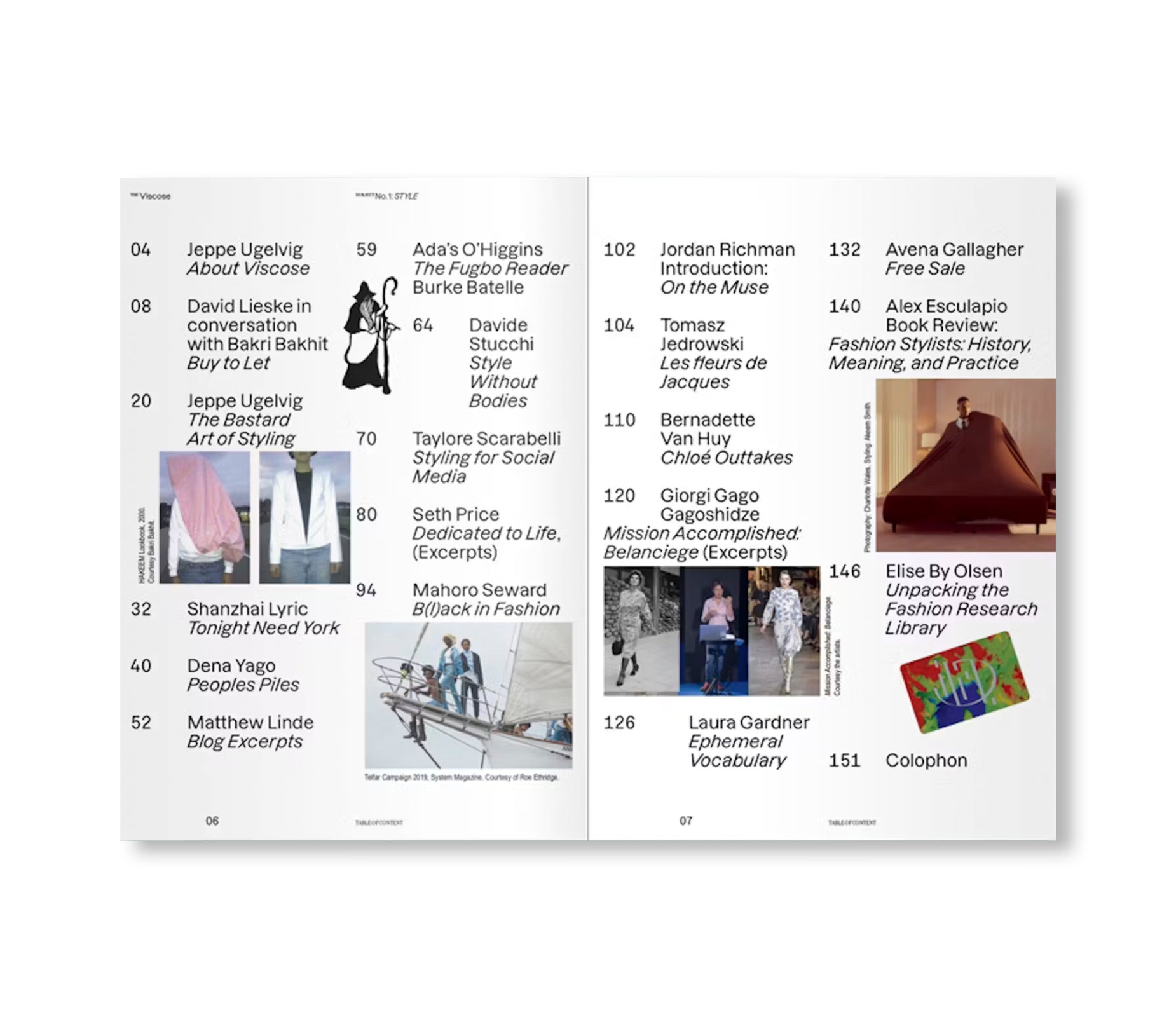 VISCOSE JOURNAL ISSUE 01: STYLE