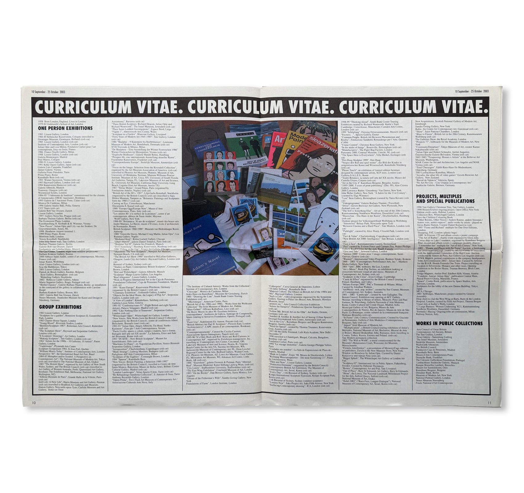 NEWSPAPER CATALOGUE by Julian Opie