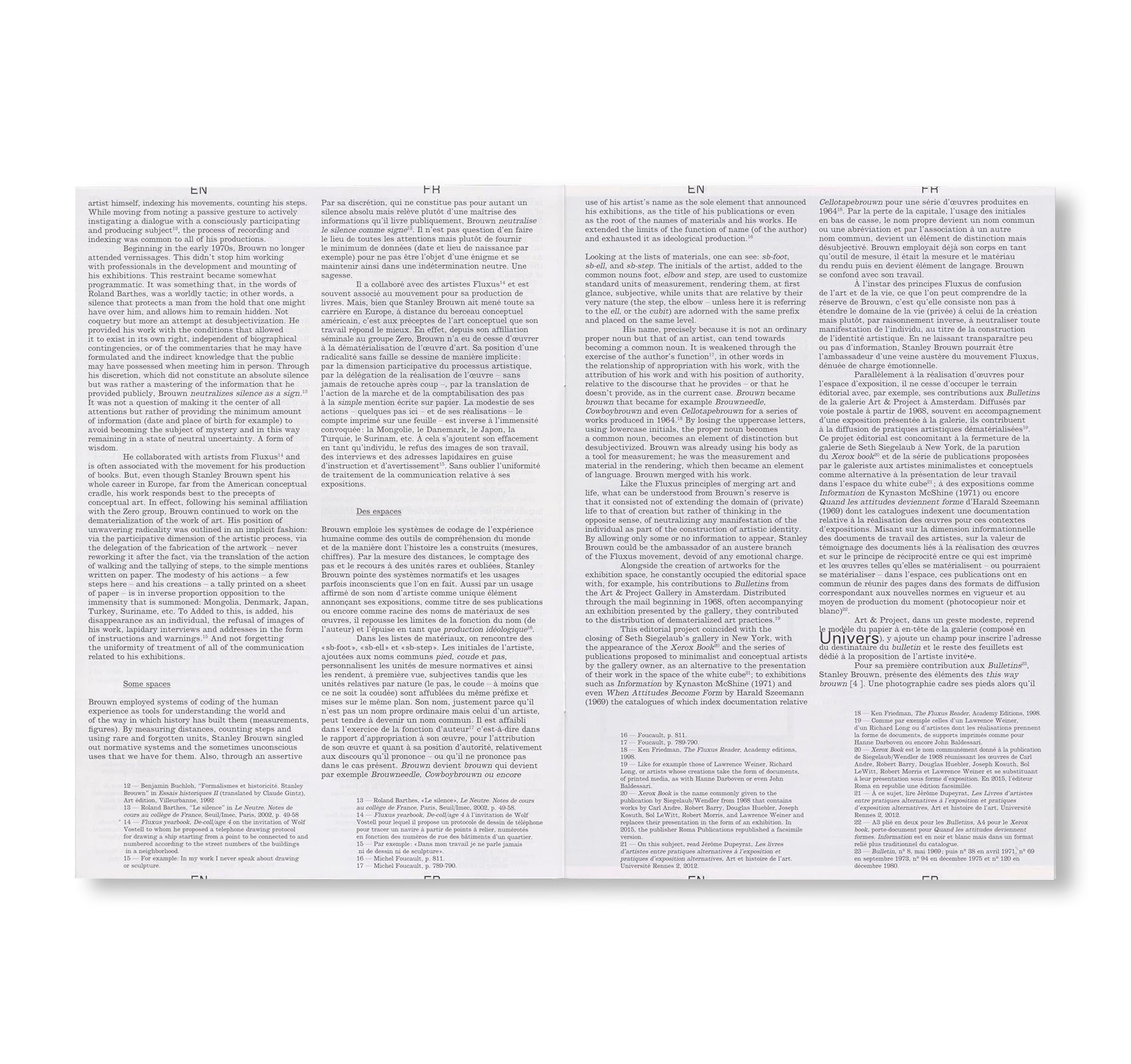 REVUE FAIRE – TO LOOK AT THINGS #04: A COMMUNICATION: INVITATION CARDS BY THE ARTIST STANLEY BROUWN
