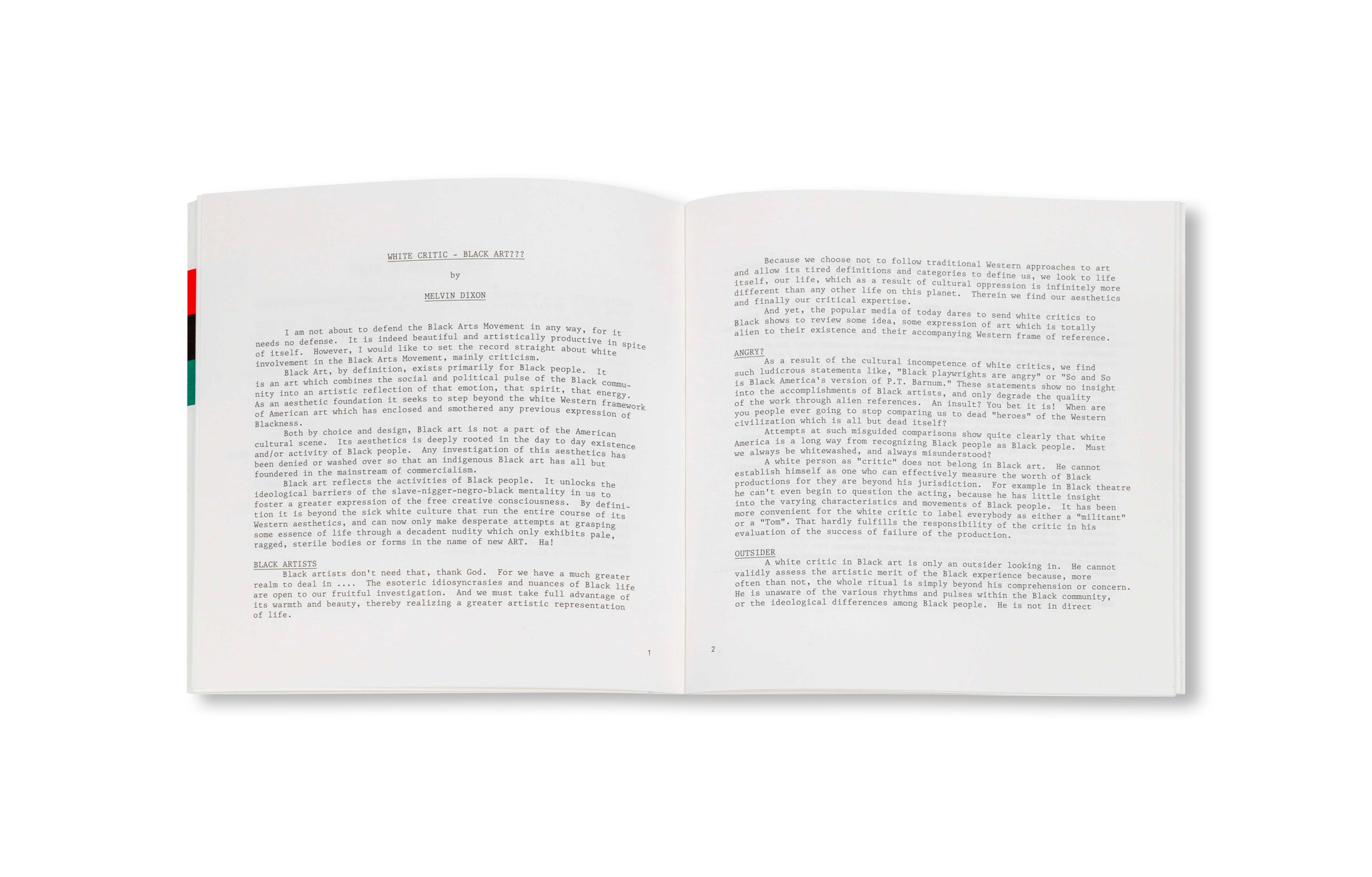 BLACK ART NOTES by Tom Lloyd [SECOND PRINTING]