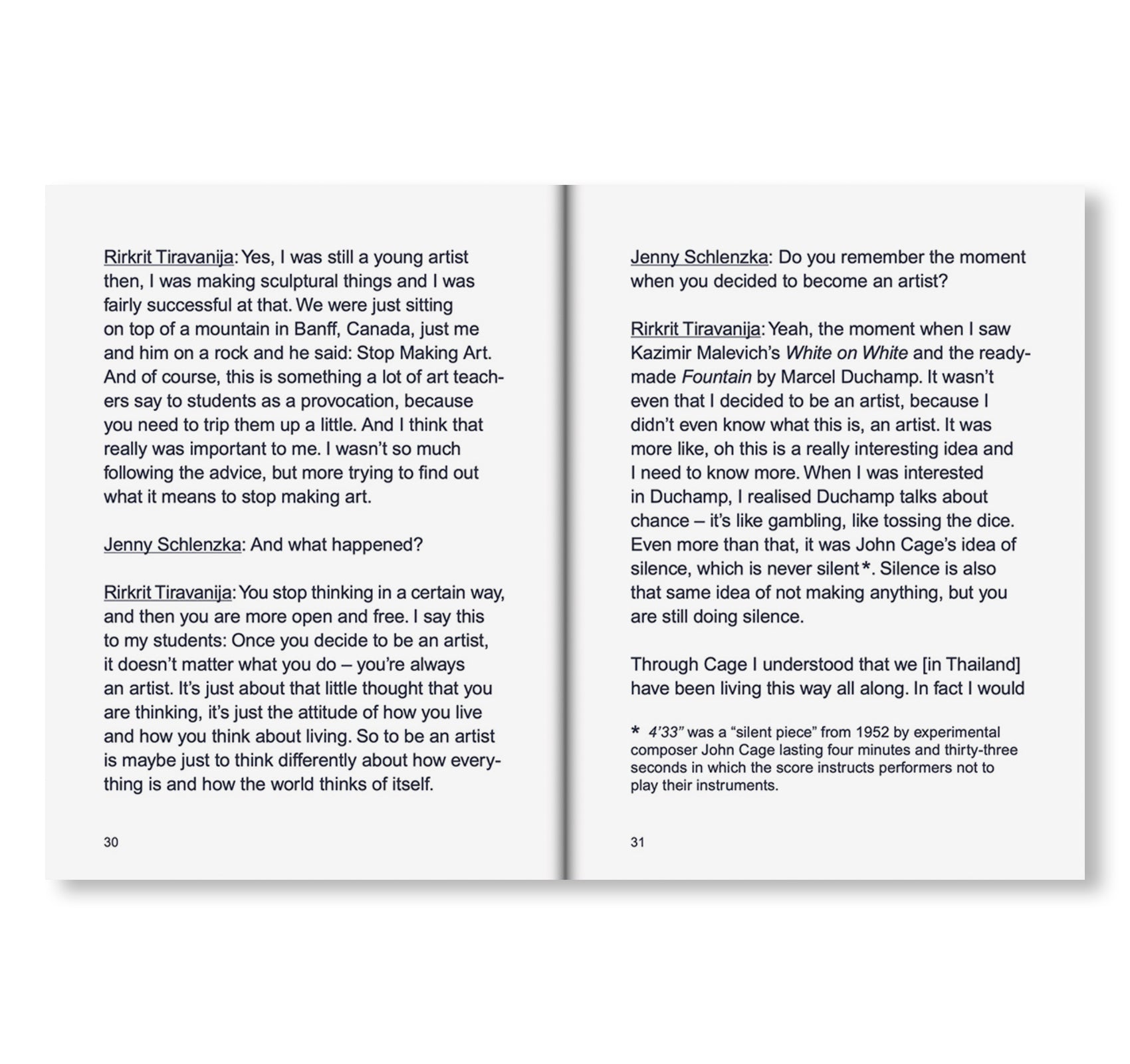 ON MAKING LESS by Rirkrit Tiravanija