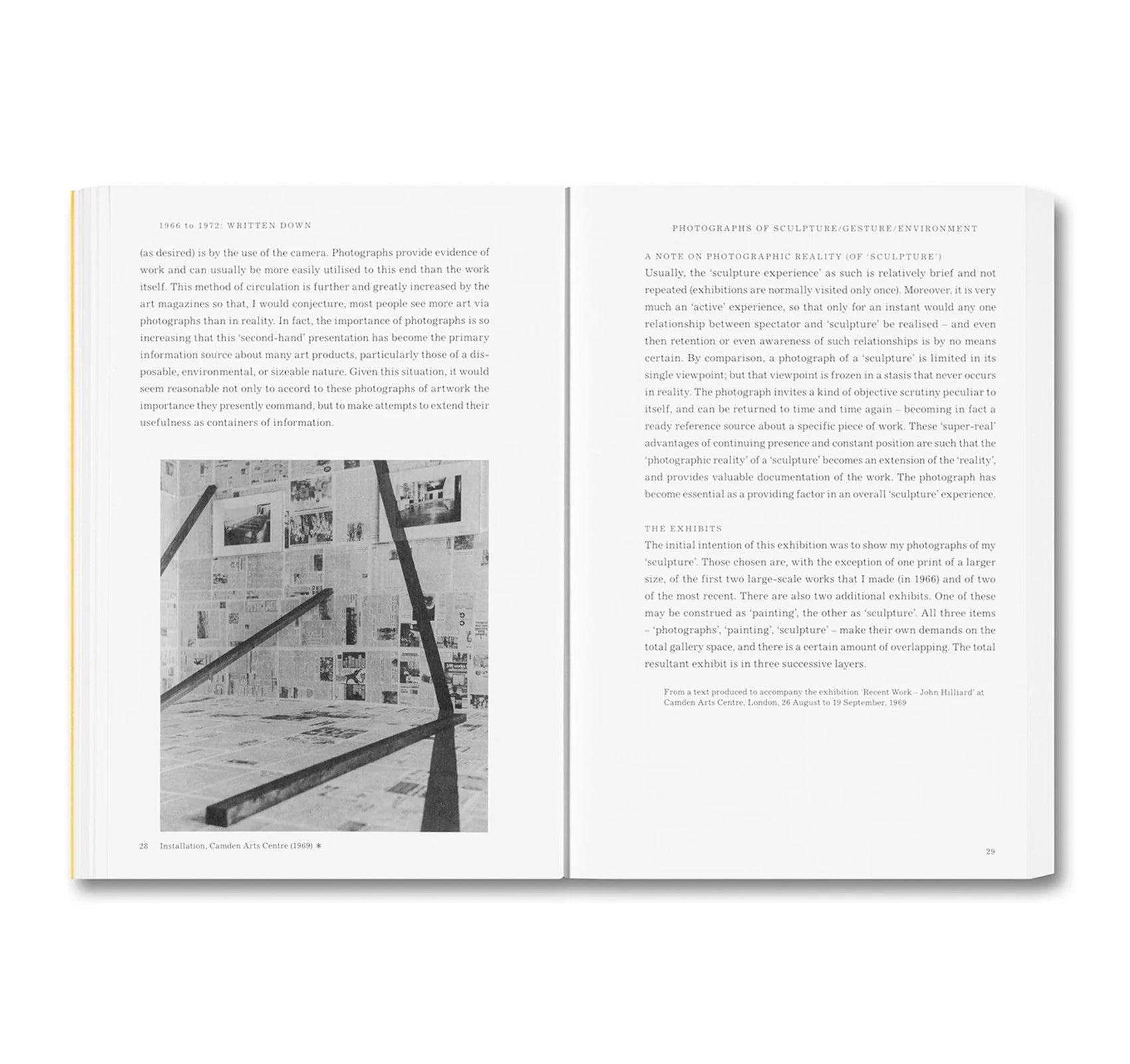 WRITTEN DOWN / WRITTEN UP: SELECTED WRITINGS OF JOHN HILLIARD by John Hilliard, Duncan Wooldridge