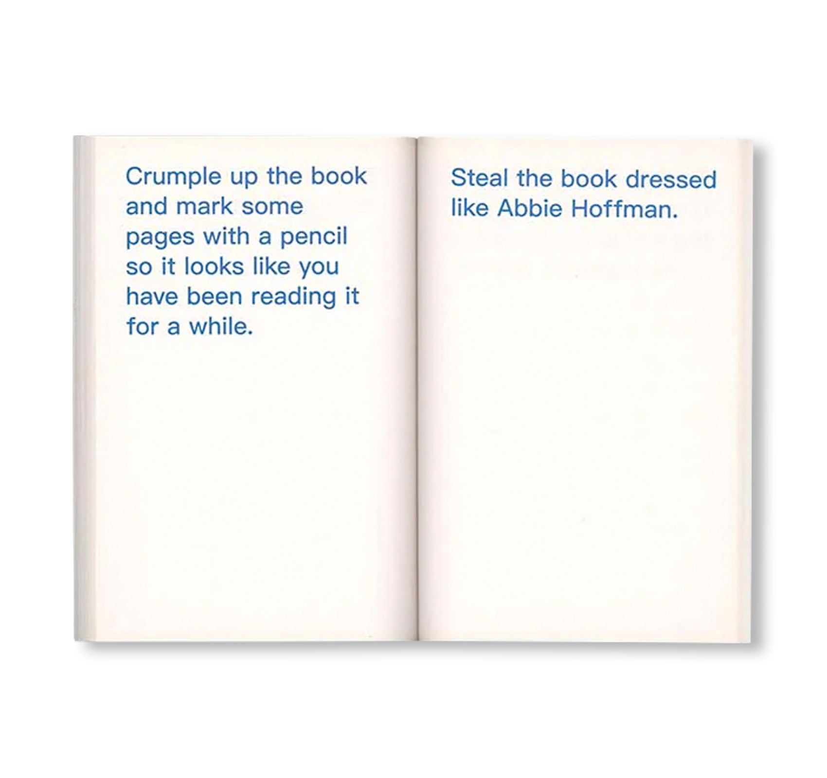 HOW TO SHOPLIFT BOOKS by David Horvitz [THIRD EDITION]