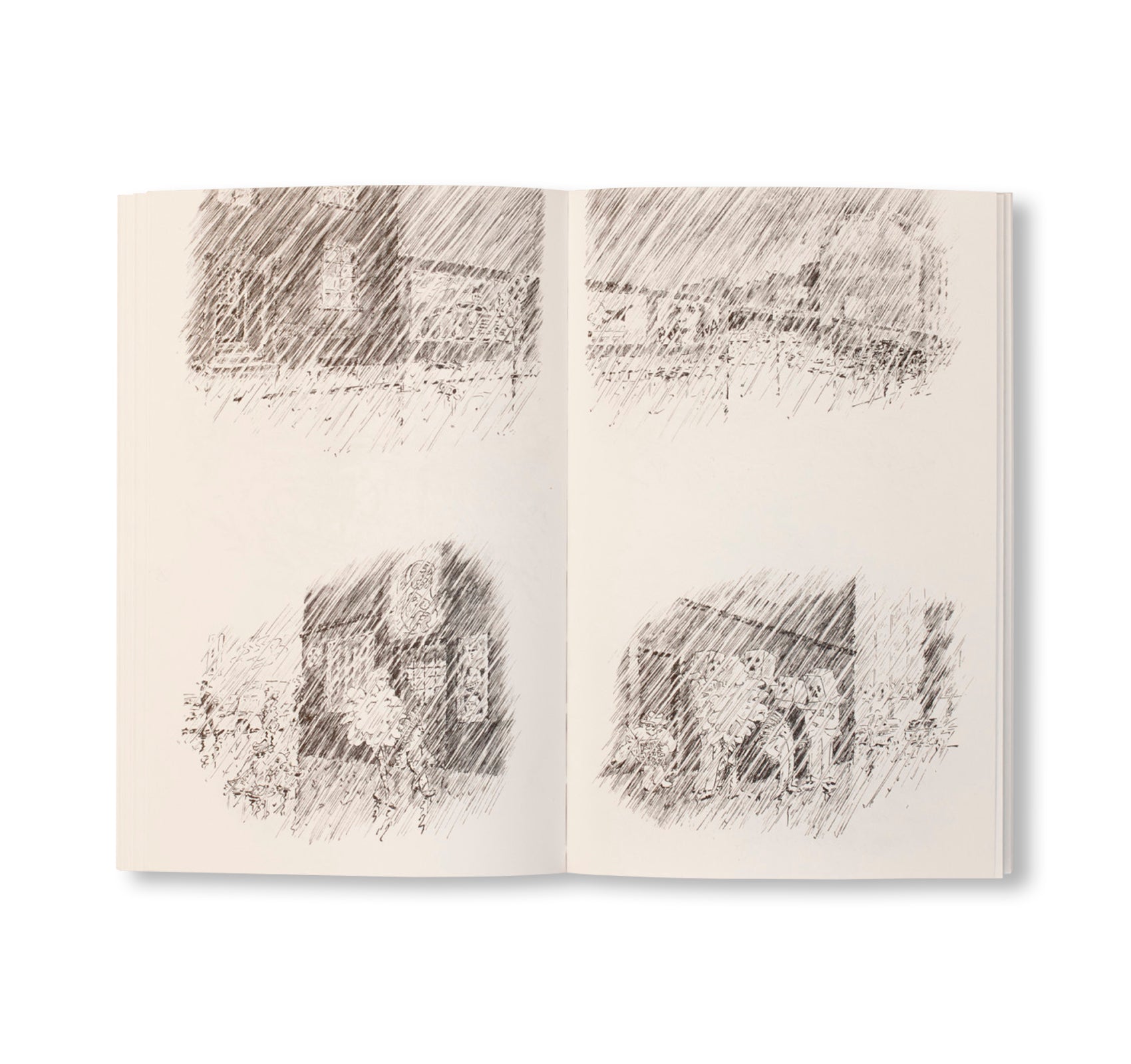 UP AND DOWN TOWN / REGENBÜCHLEIN by David Weiss [REPRINTED EDITION]