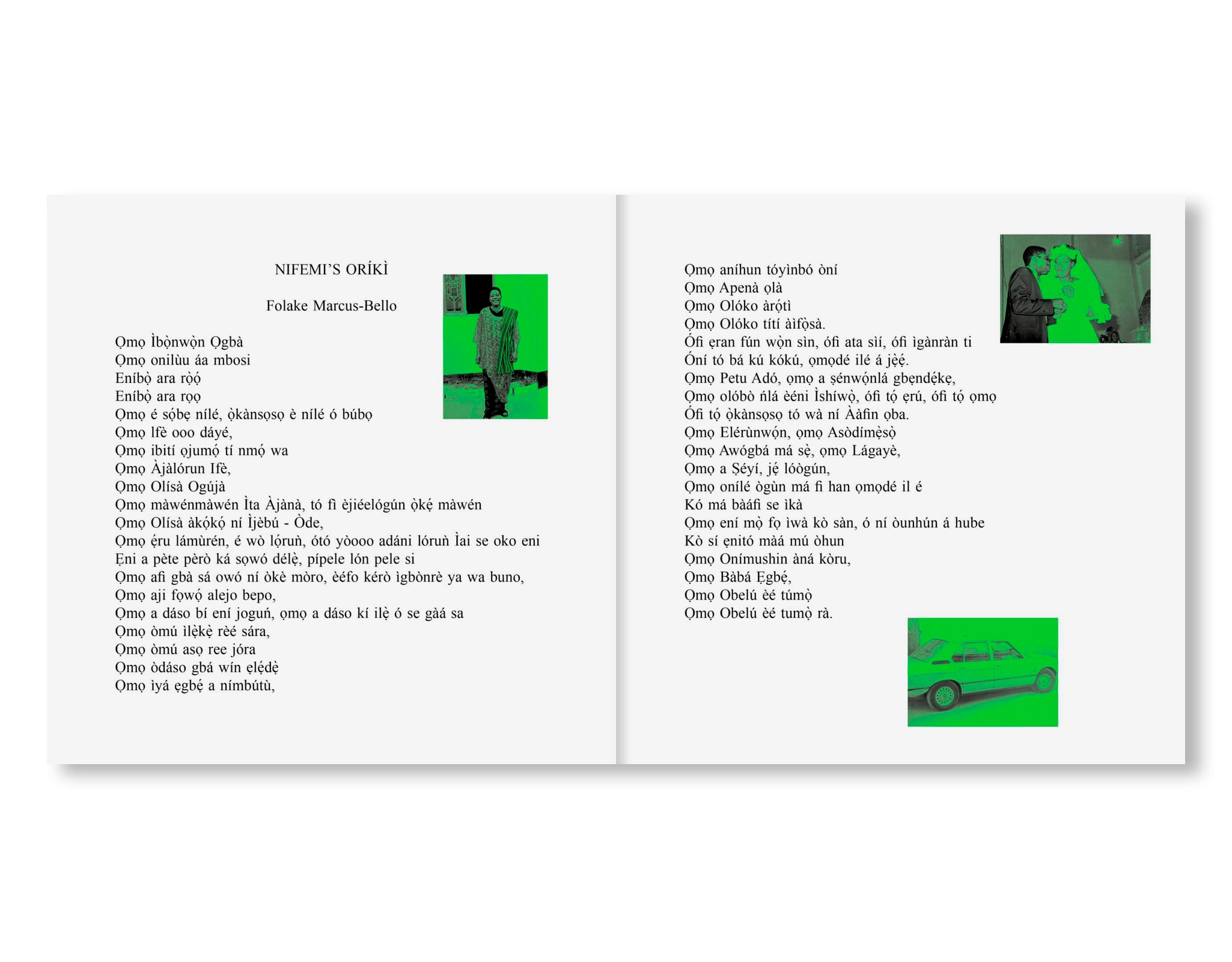 ORÍKÌ: MATERIAL AFFIRMATIONS IN THREE ACTS by Nifemi Marcus-Bello