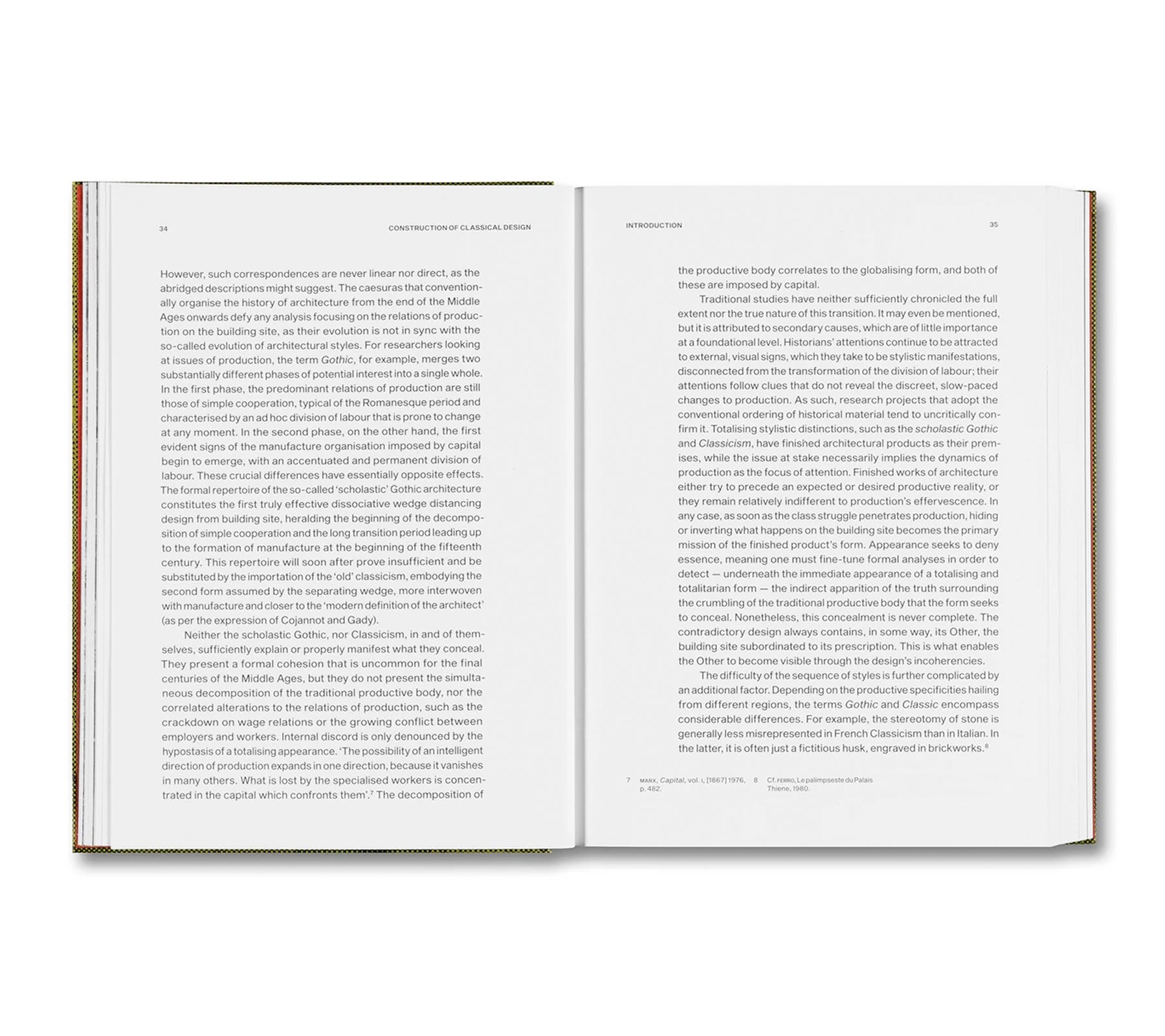 CONSTRUCTION OF CLASSICAL DESIGN by Sérgio Ferro