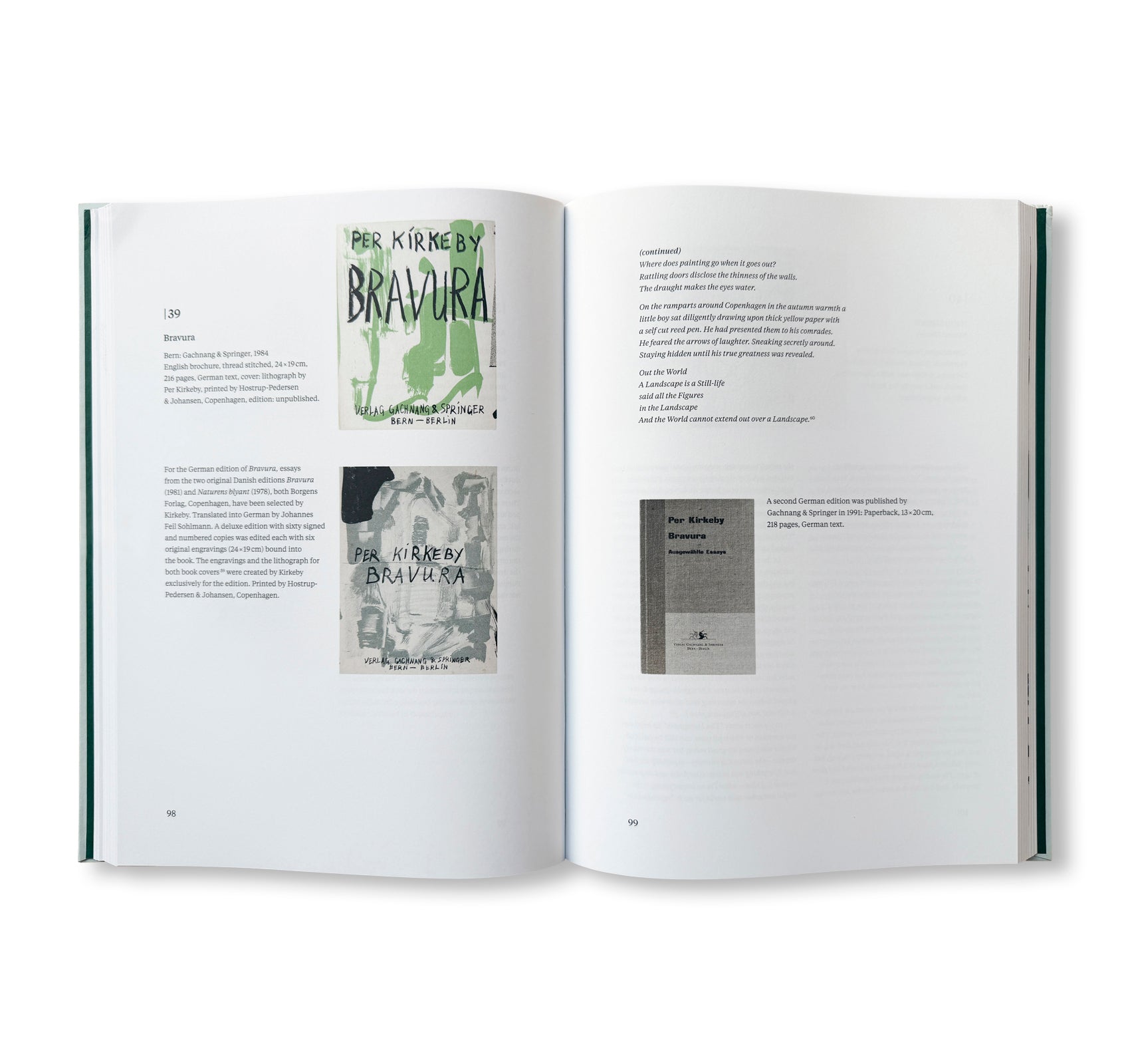 PER KIRKEBY: ARTIST BOOKS 1965–2017 by Per Kirkeby