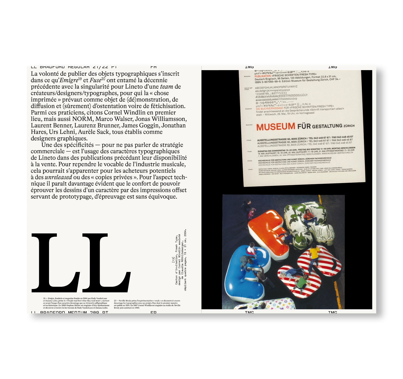 REVUE FAIRE – TO LOOK AT THINGS #30 BIS – TYPES OF TYPES: THE TYPOGRAPHIC SPECIMEN BY LINETO