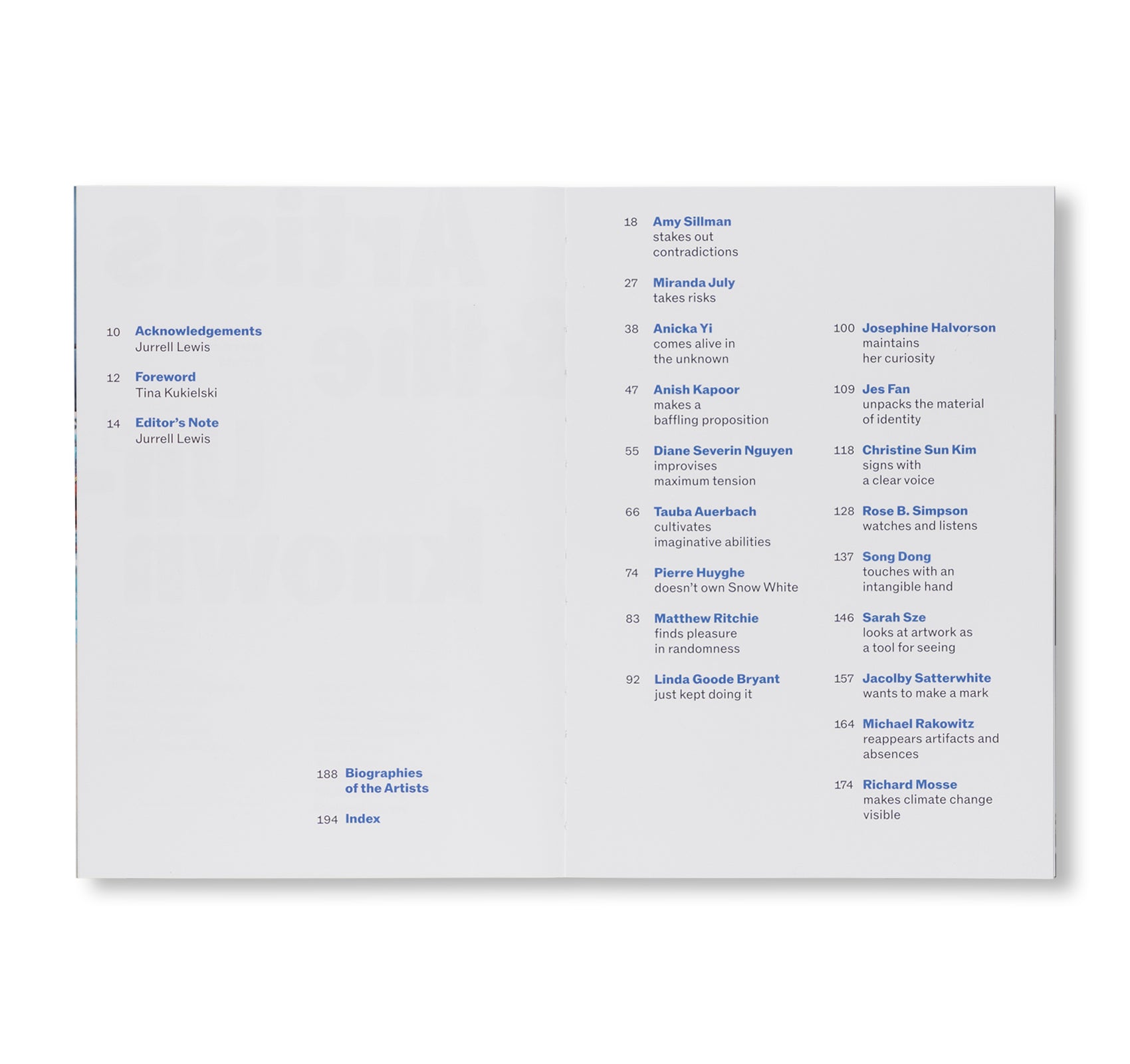ARTISTS & THE UNKNOWN: ART21 INTERVIEWS WITH ARTISTS