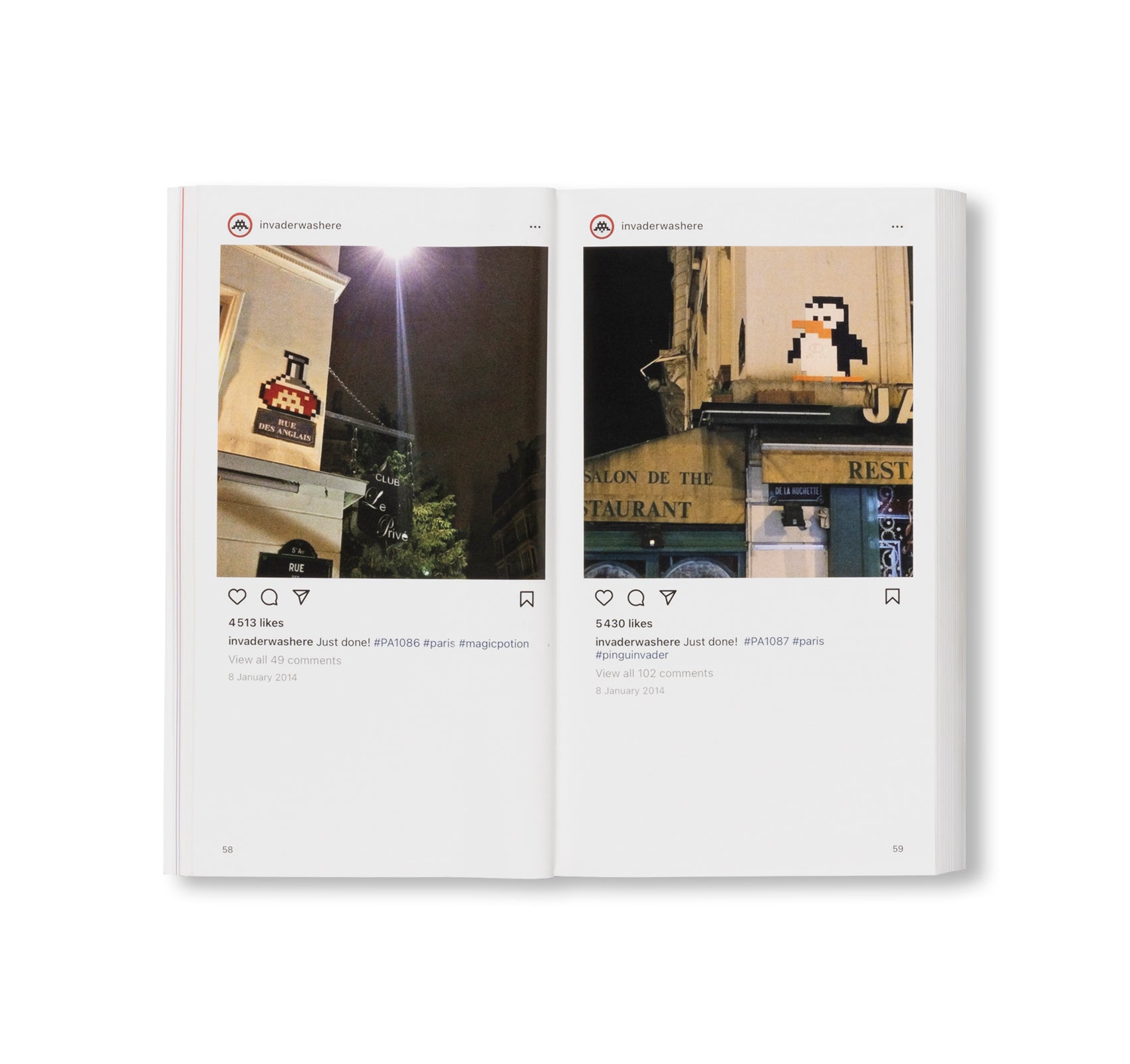@INVADERWASHERE: TEN YEARS ON INSTAGRAM by Invader