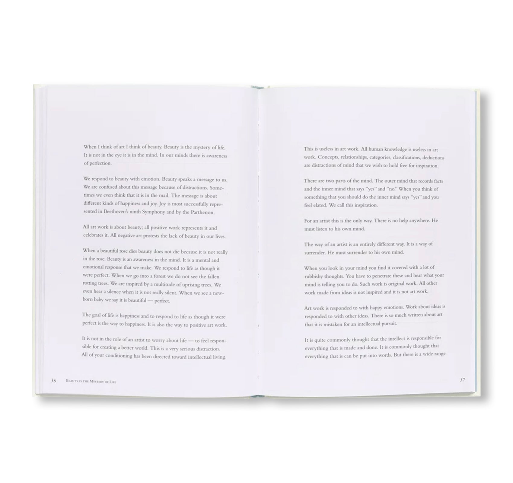 AGNES MARTIN: ON BEAUTY by Agnes Martin