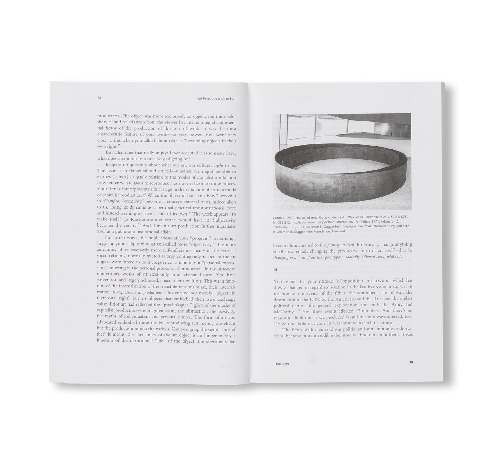 OCTOBER FILES: 26  DONALD JUDD