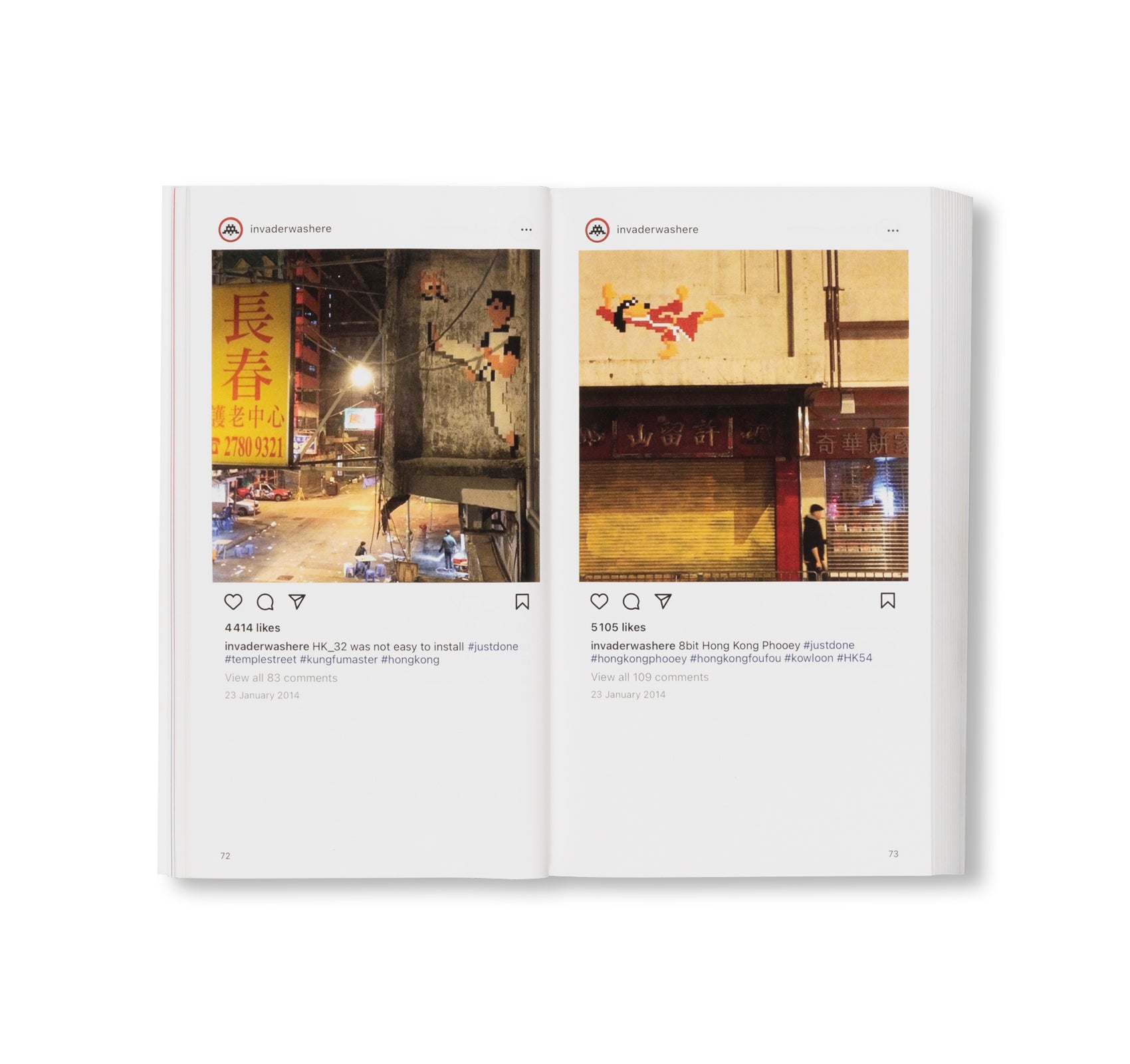 @INVADERWASHERE: TEN YEARS ON INSTAGRAM by Invader