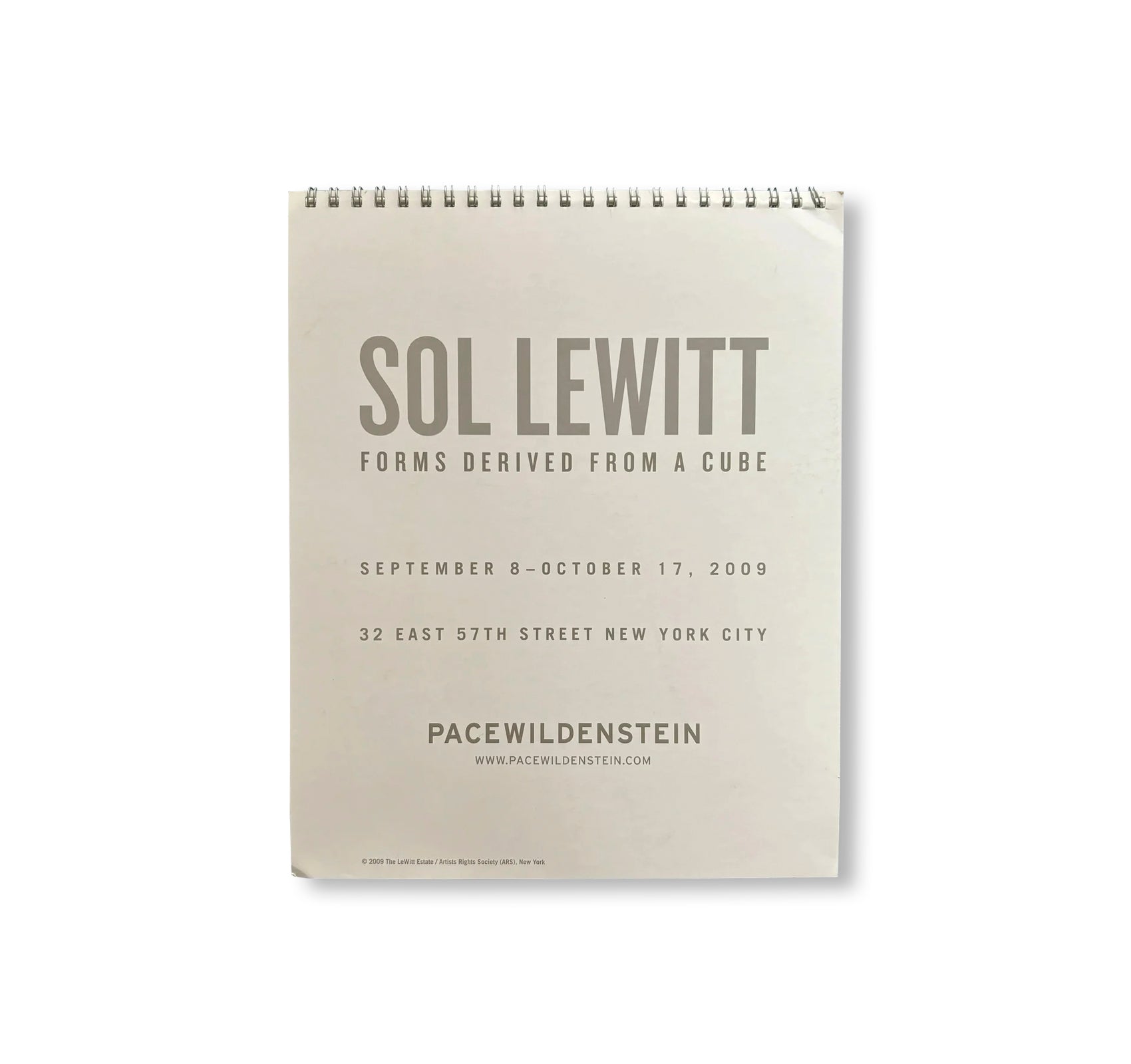 FORMS DERIVED FROM A CUBE - PACE WILDENSTEIN 2009 by Sol LeWitt