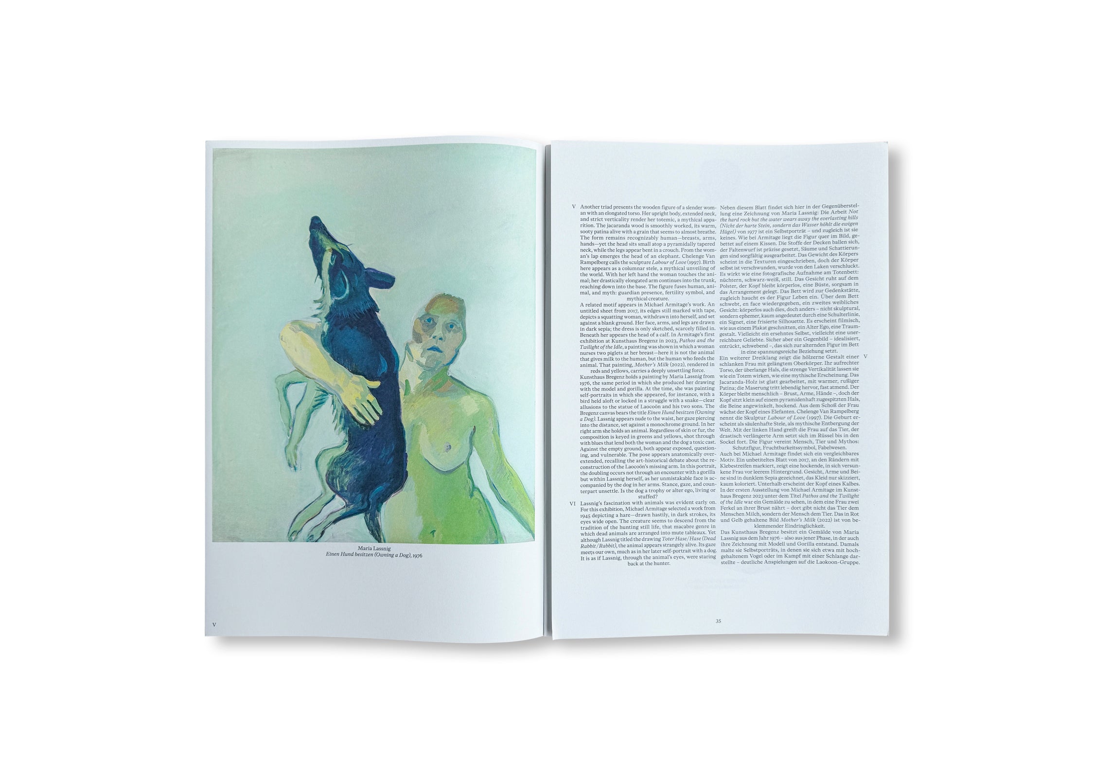 LOOK AT YOURSELF TO FIND YOU by Michael Armitage, Maria Lassnig, Chelenge Van Rampelberg