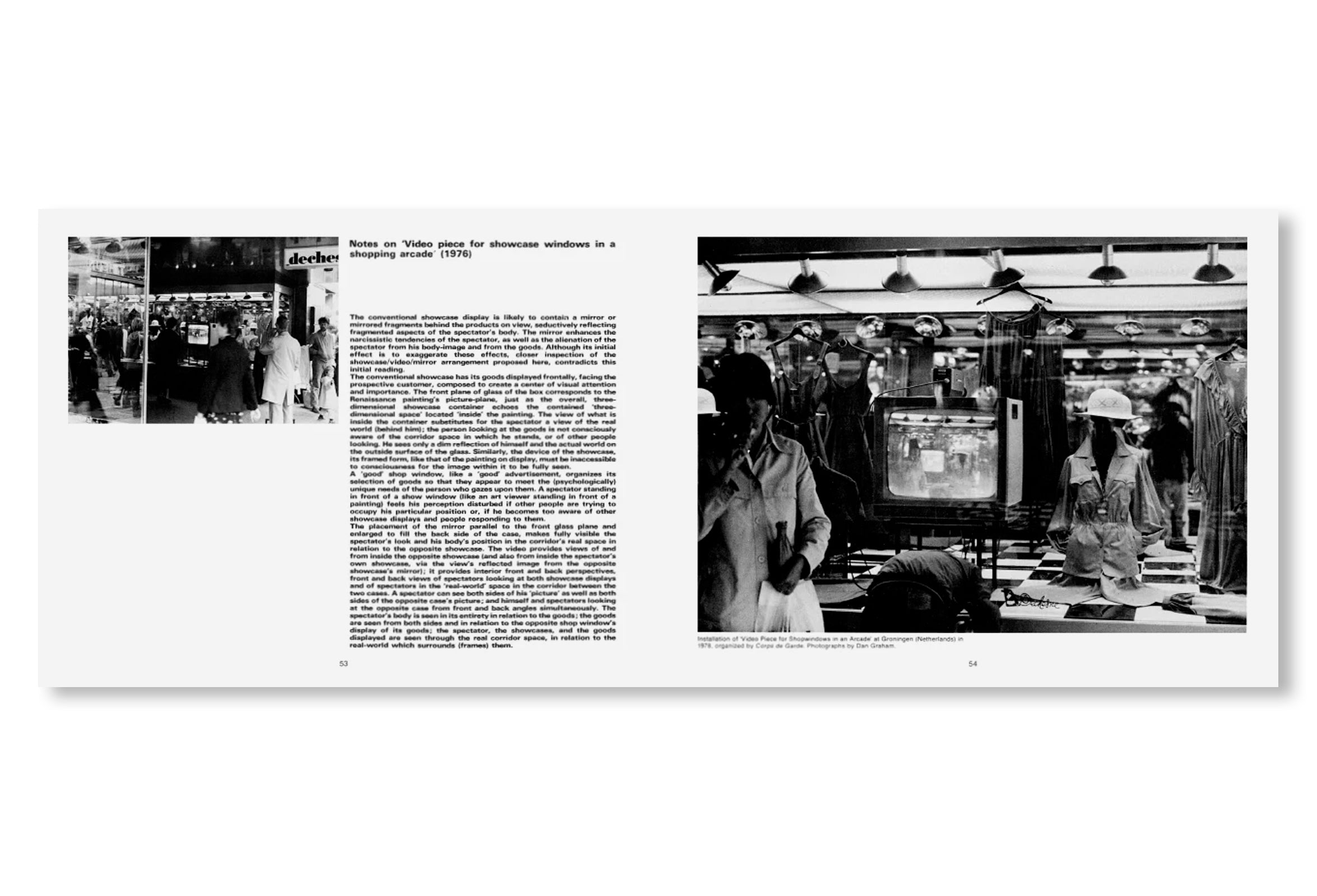 VIDEO ARCHITECTURE TELEVISION : WRITINGS ON VIDEO AND VIDEO WORKS 1970 - 1978 by Dan Graham [REPRINTED EDITION]