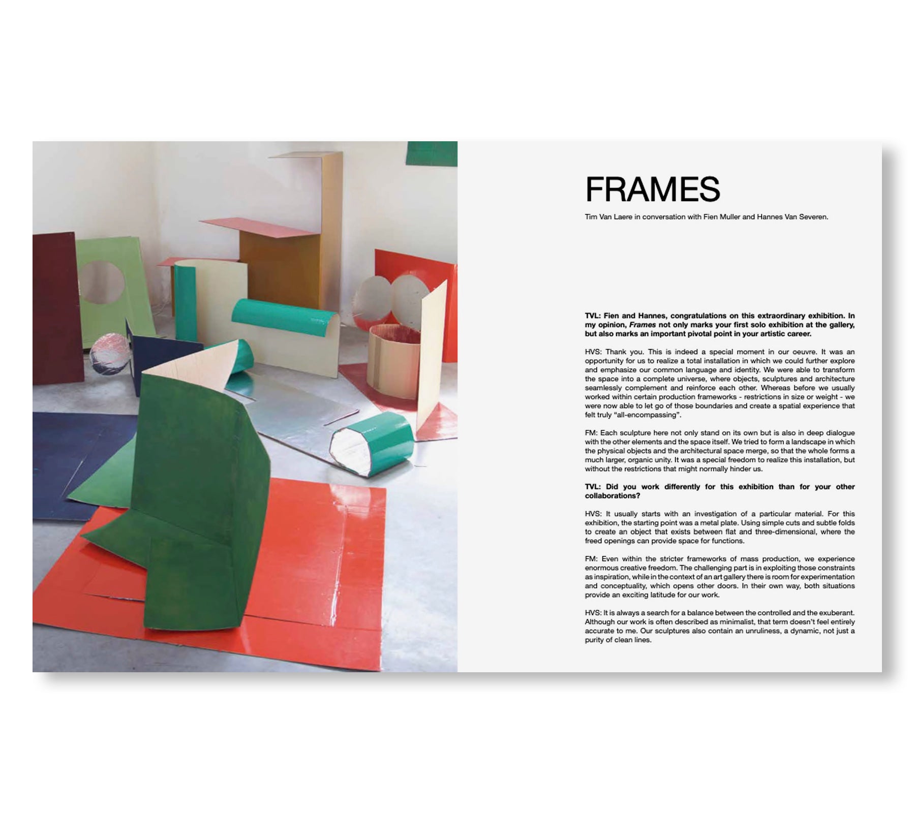 MULLER VAN SEVEREN - FRAMES by Muller Van Severen