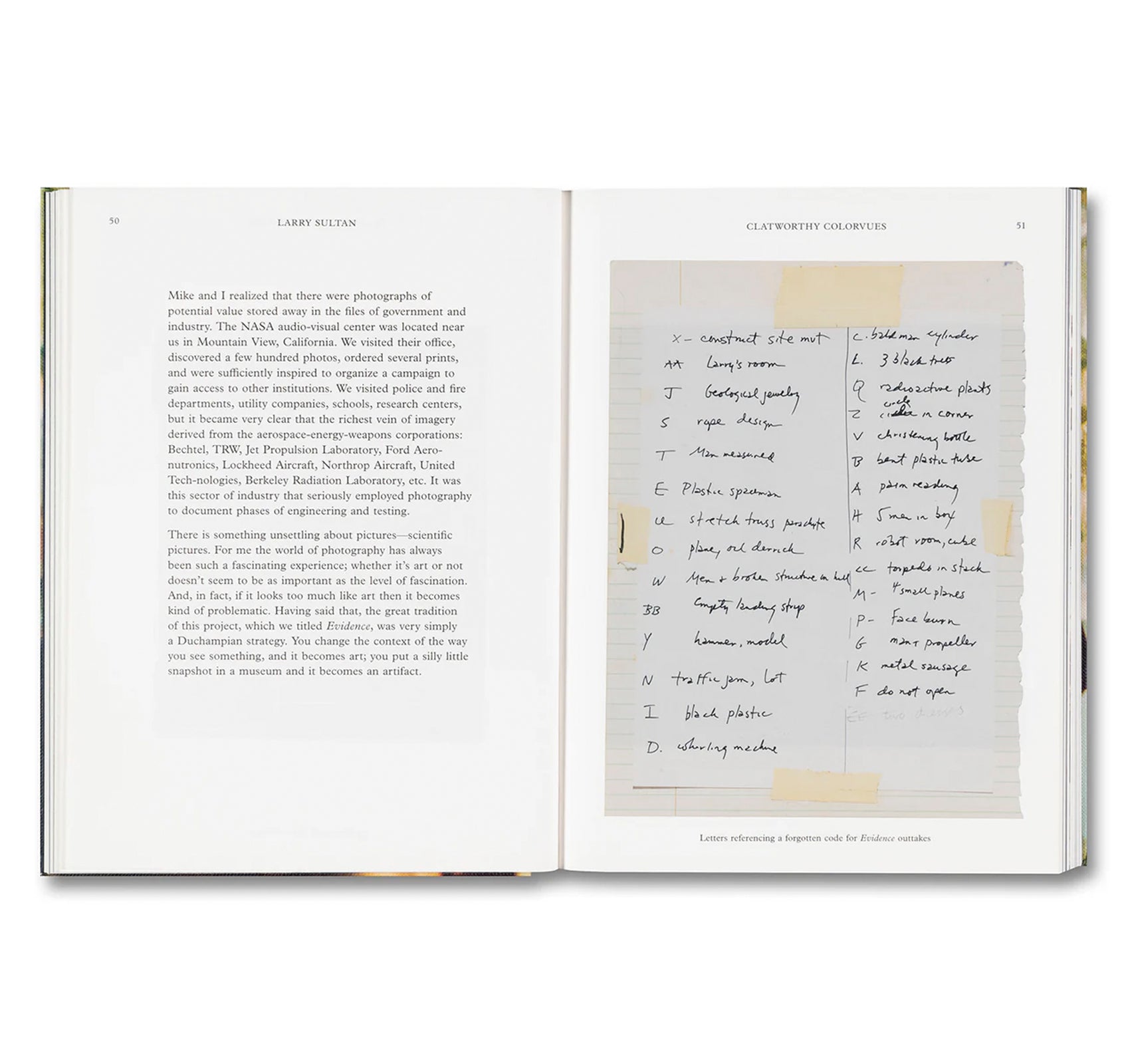 WATER OVER THUNDER: SELECTED WRITINGS by Larry Sultan