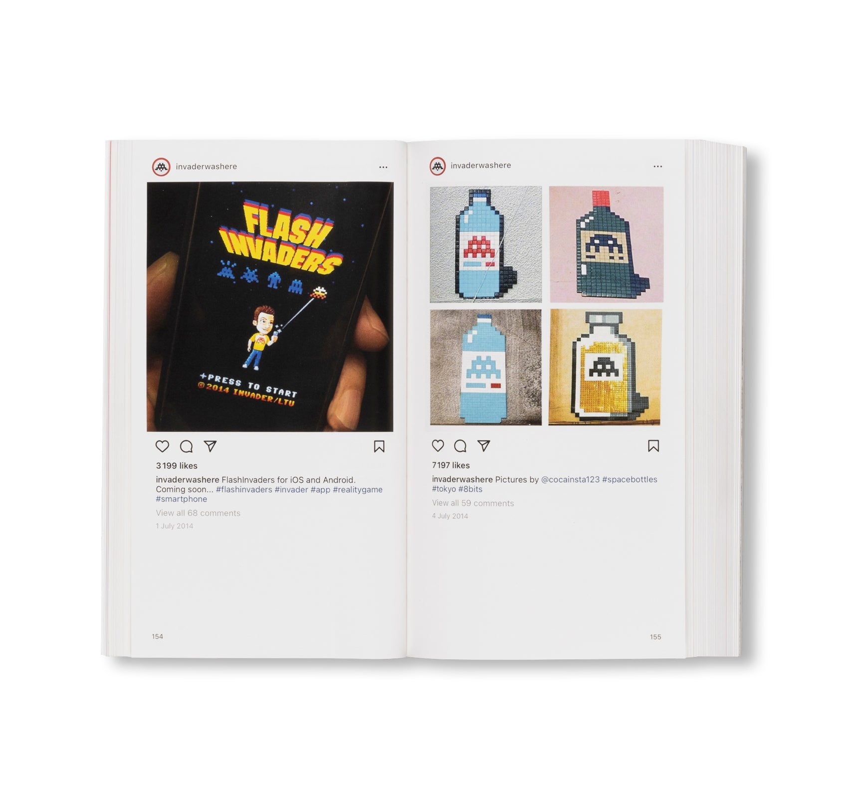 @INVADERWASHERE: TEN YEARS ON INSTAGRAM by Invader