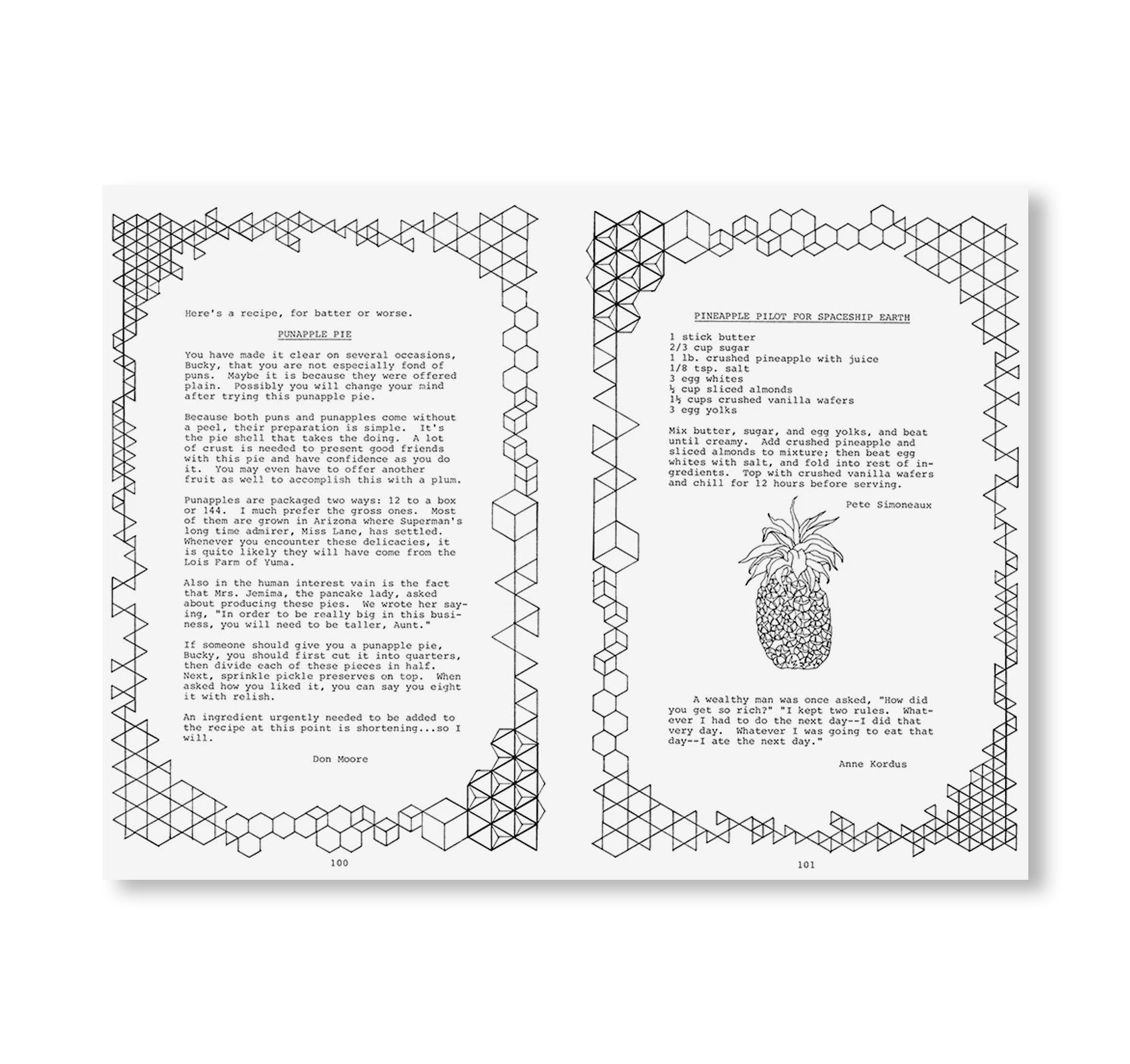 SYNERGETIC STEW: EXPLORATIONS IN DYMAXION DINING [FACSIMILE EDITION]