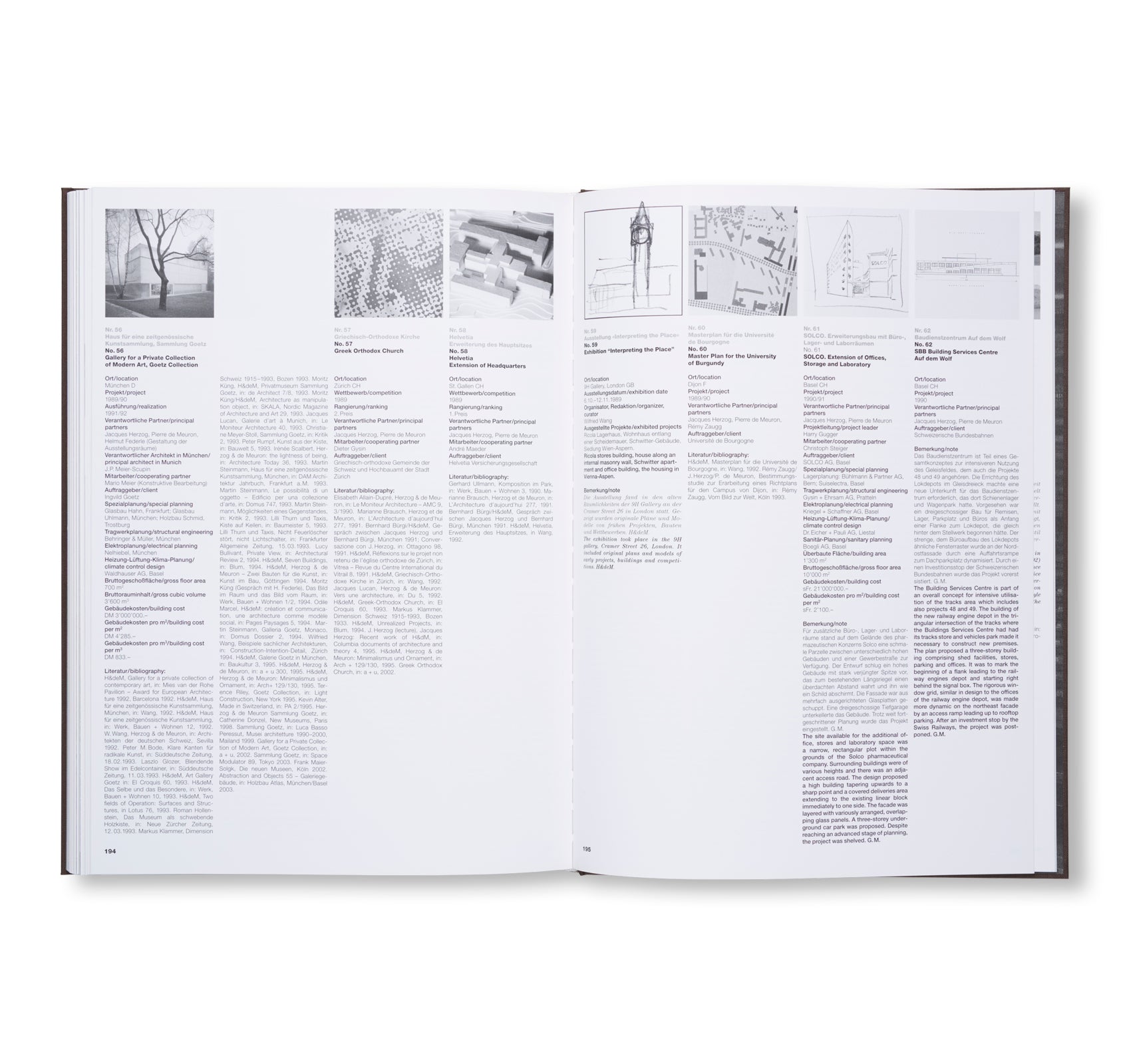 HERZOG & DE MEURON 1989-1991. THE COMPLETE WORKS. VOLUME 2 by Herzog & de Meuron [ENGLISH / GERMAN EDITION]