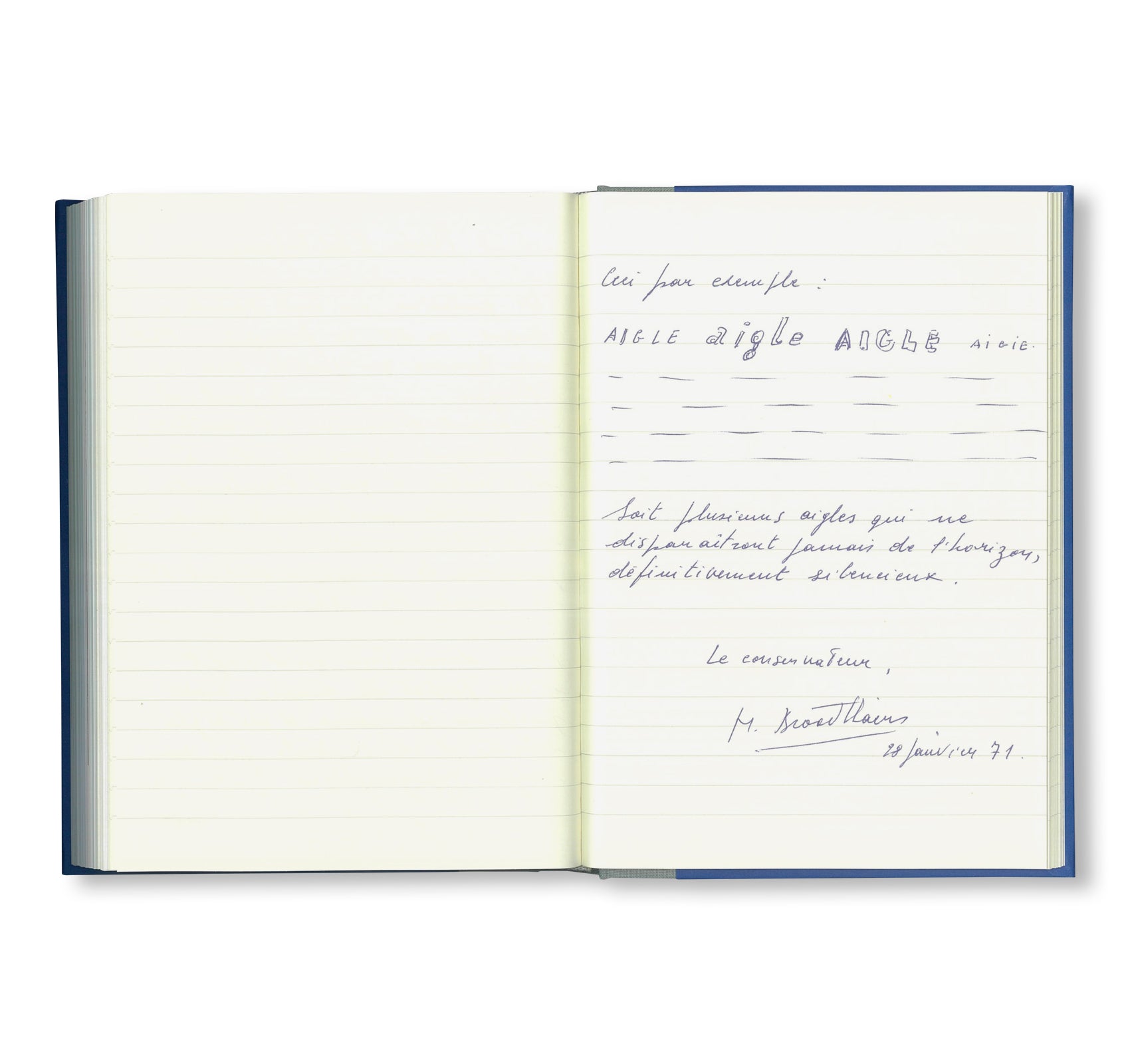 MARCEL BROODTHAERS: AN ATTEMPT TO RETELL THE STORY BY JÜRGEN HARTEN by Marcel Broodthaers
