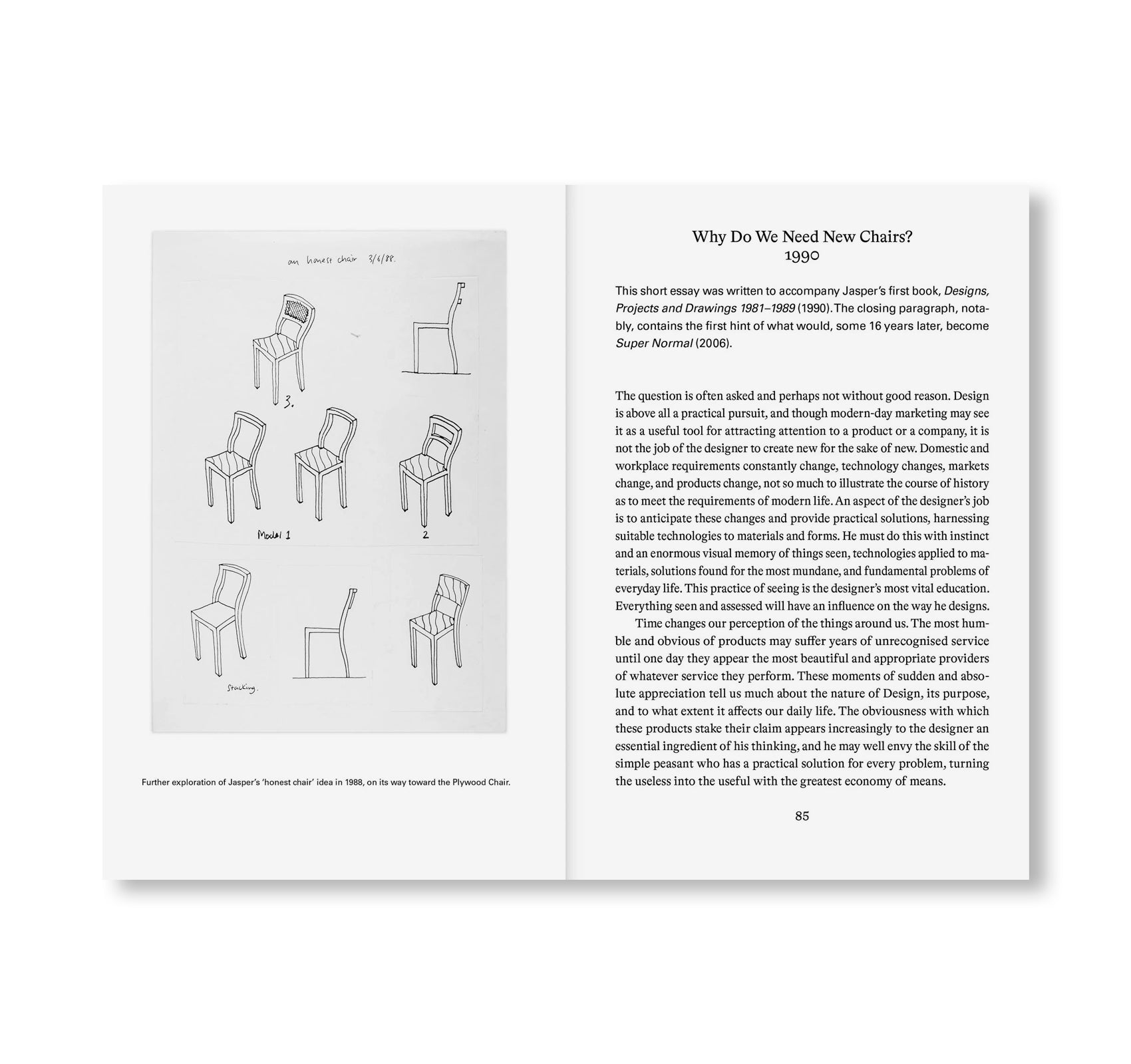 THE UNIMPORTANCE OF FORM AND OTHER ARGUMENTS... by Jasper Morrison