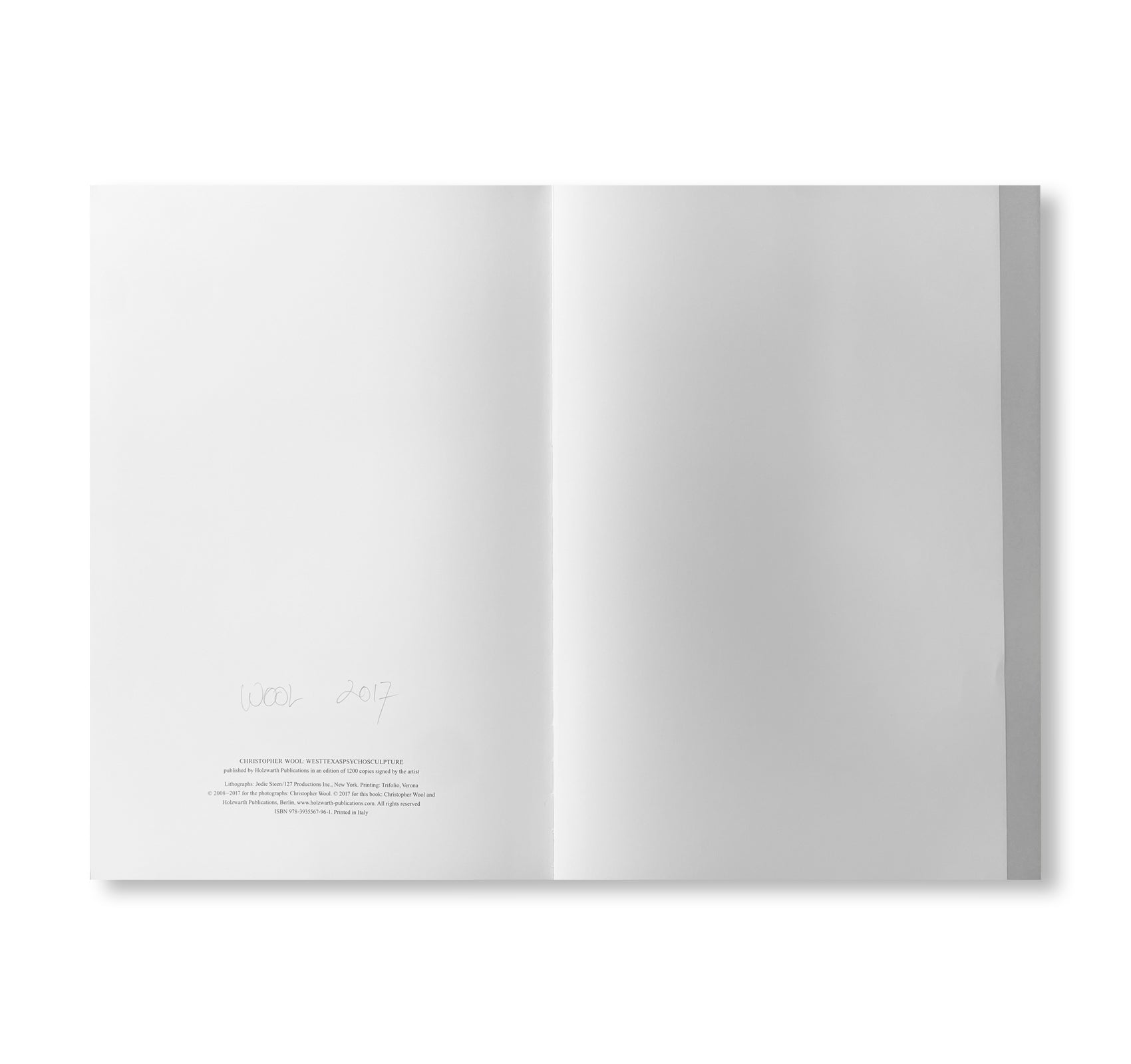 WESTTEXASPSYCHOSCULPTURE by Christopher Wool [SIGNED]