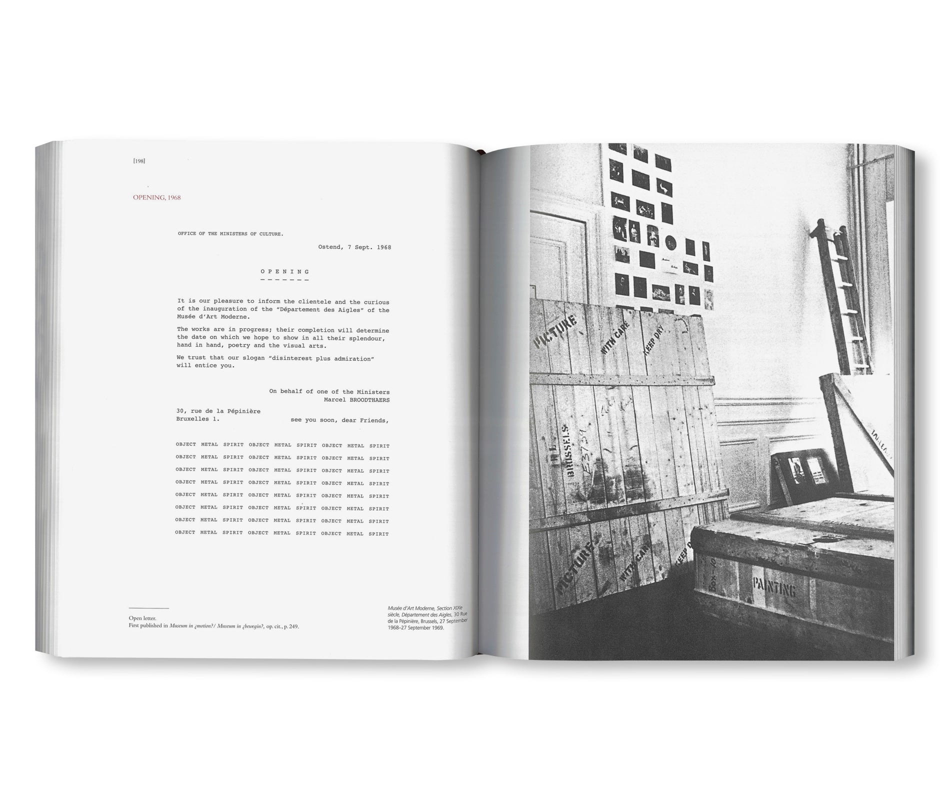 MARCEL BROODTHAERS: COLLECTED WRITINGS by Marcel Broodthaers