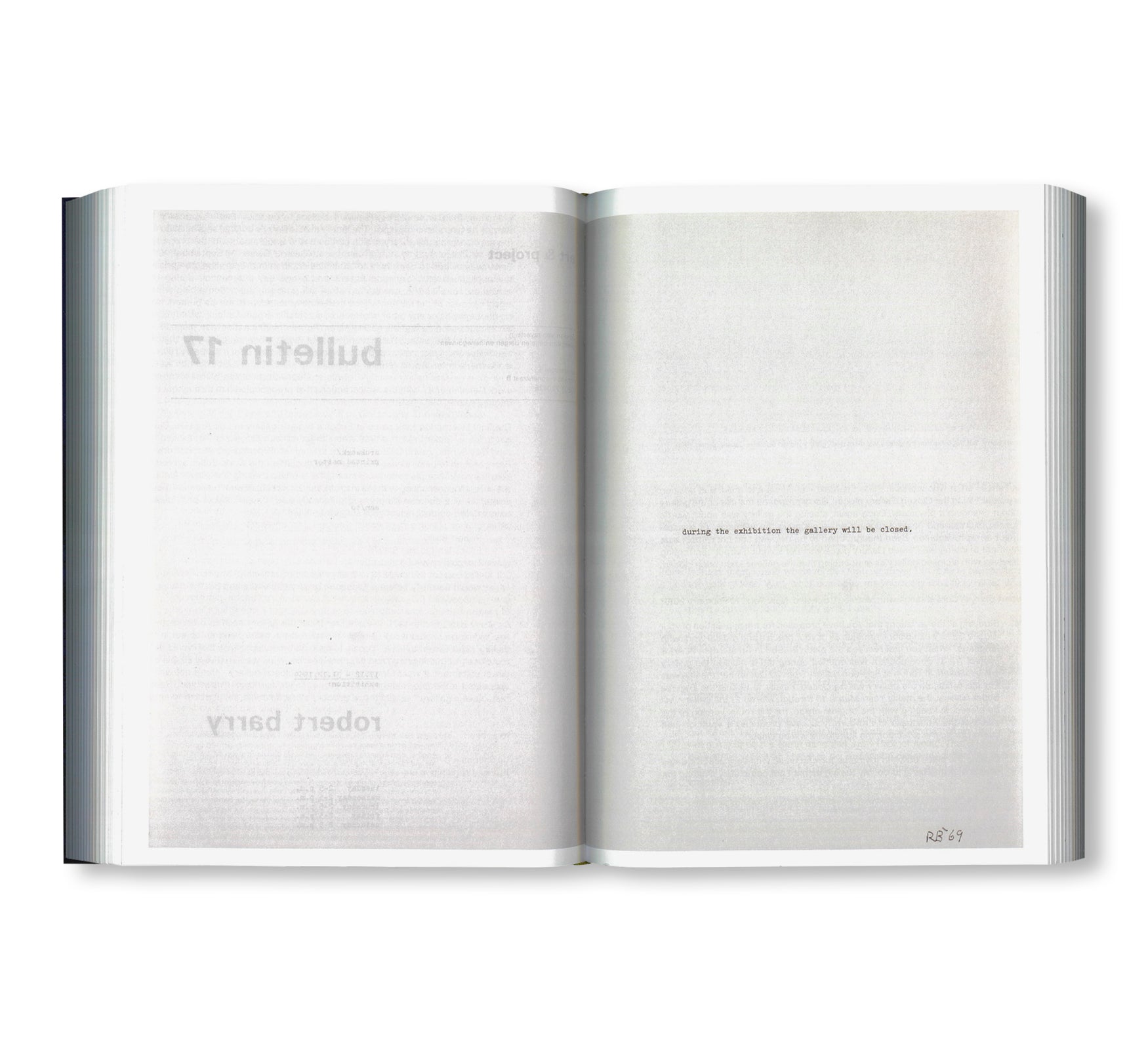 THE DEFINING OF IT… by Robert Barry