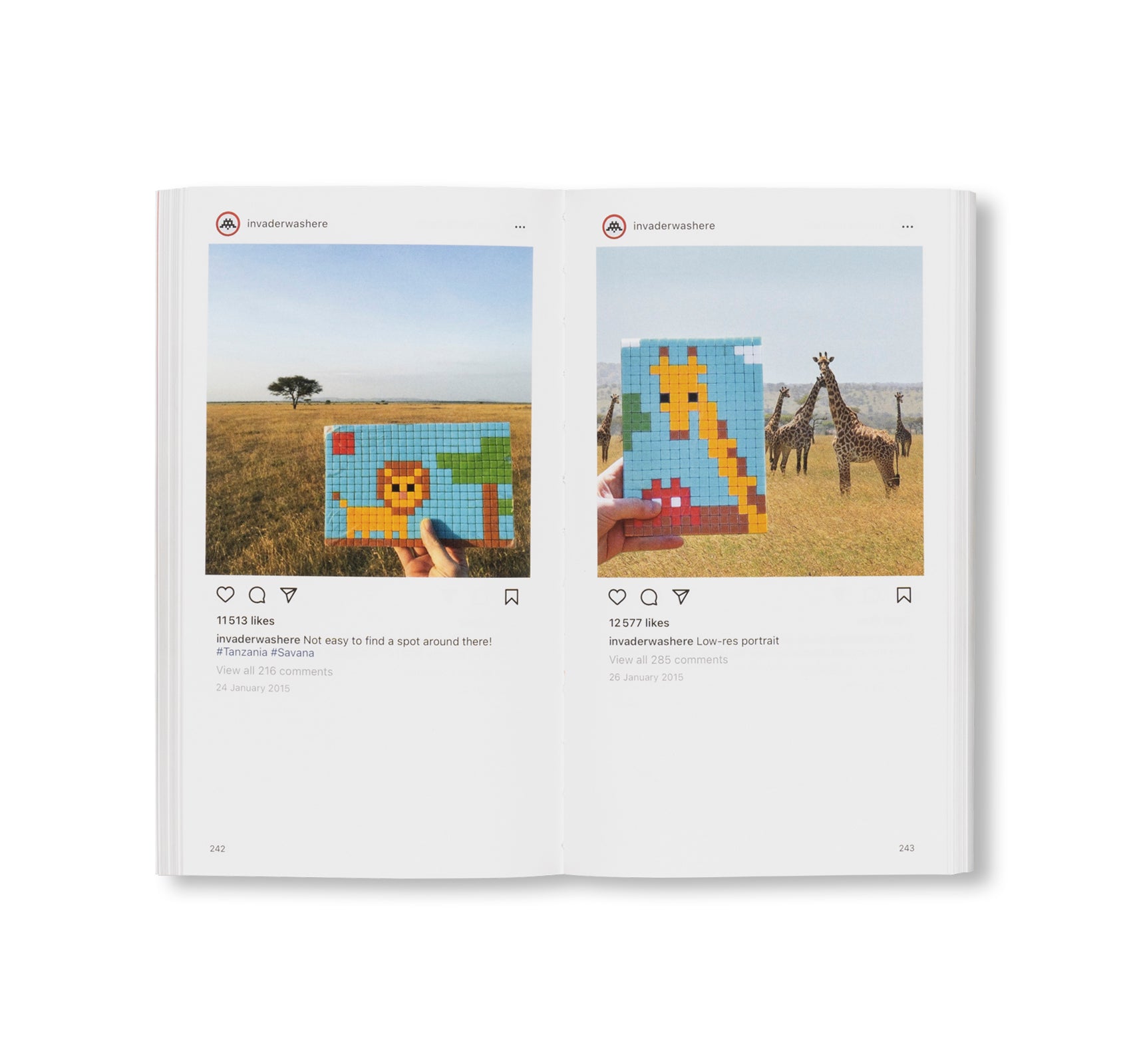 @INVADERWASHERE: TEN YEARS ON INSTAGRAM by Invader