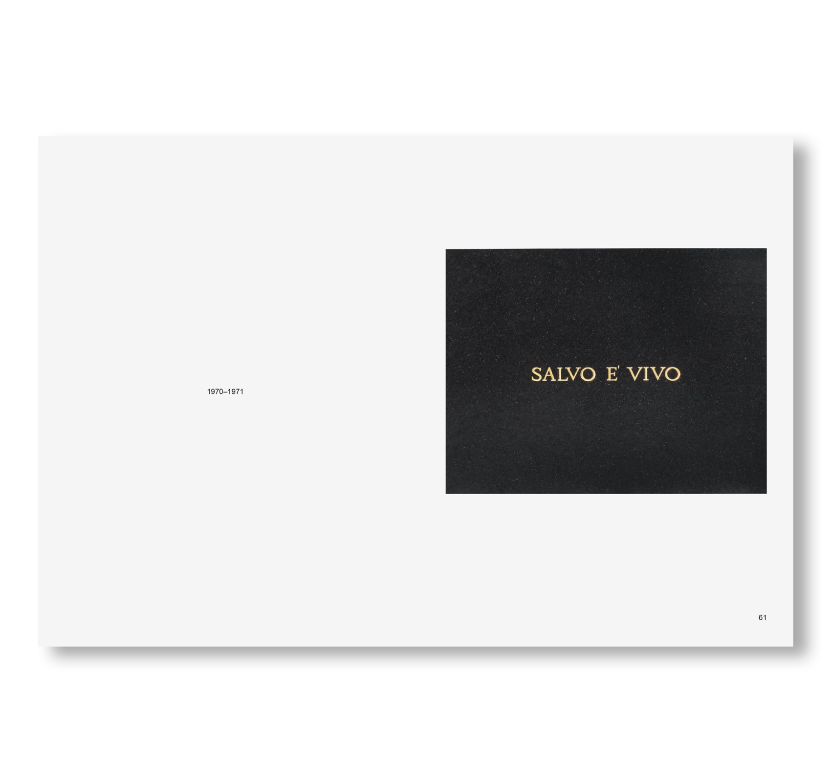 IO SONO SALVO - WORKS AND WRITINGS 1961-2015 by Salvatore Mangione (Salvo)