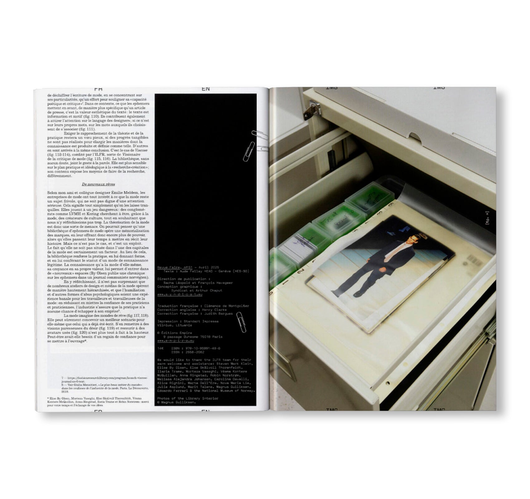 REVUE FAIRE – TO LOOK AT THINGS #51: ‘YELL OUTSIDE’: INTERNATIONAL LIBRARY OF FASHION RESEARCH