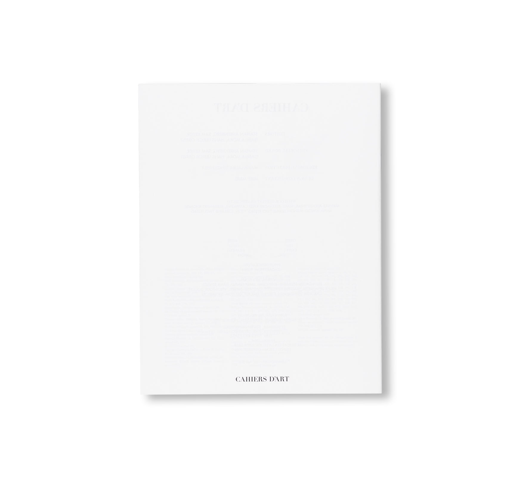 REVUE CAHIERS D’ART, 2023, PHILIPPE PARRENO by Philippe Parreno [STANDARD EDITION]