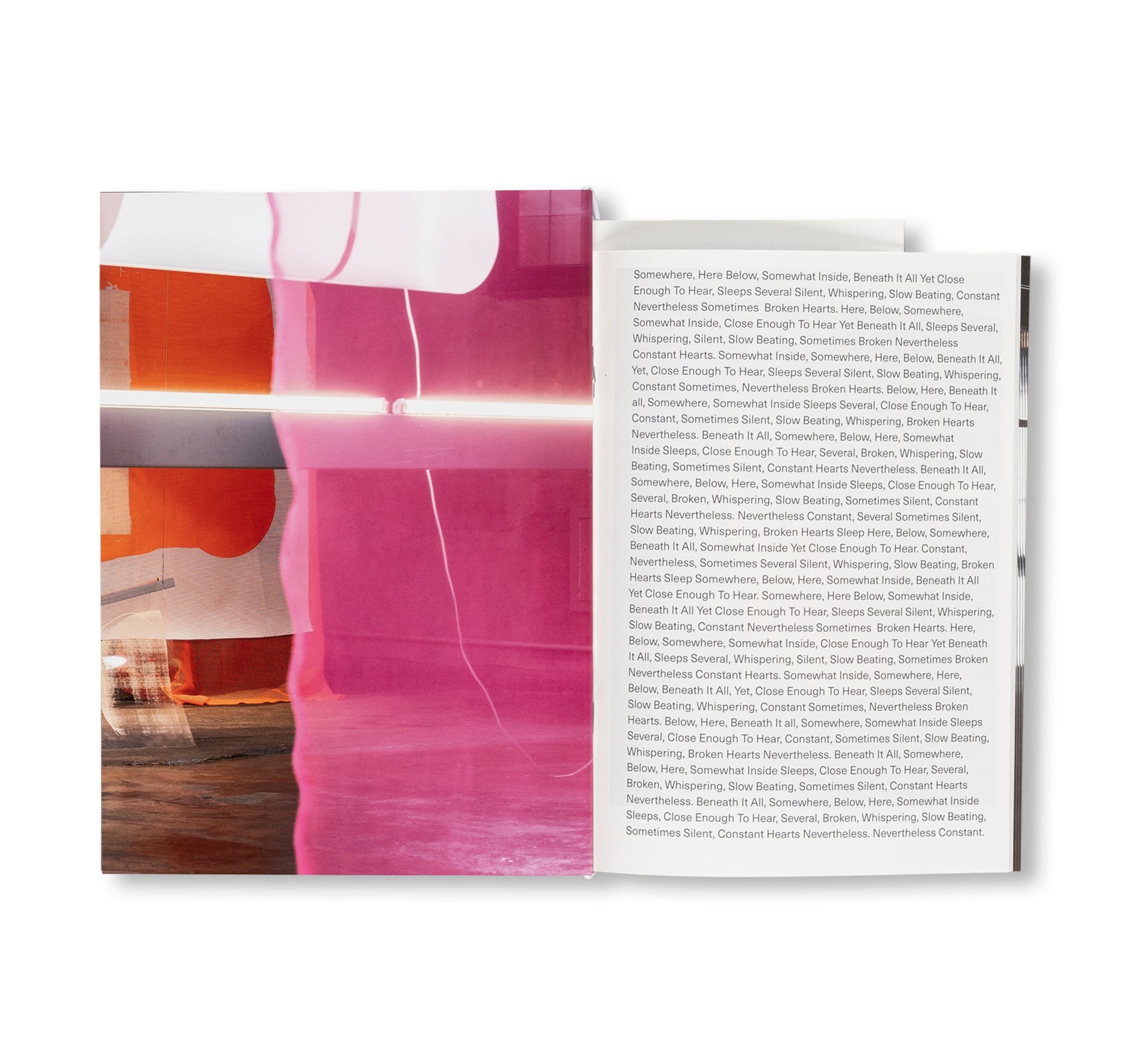 SOMEWHERE, HERE BELOW, SOMEWHAT INSIDE, BENEATH IT ALL YET CLOSE ENOUGH TO HEAR, SLEEPS SEVERAL SILENT, WHISPERING, SLOW BEATING, CONSTANT NEVERTHELESS SOMETIMES BROKEN HEARTS. by Chris Ro [FIRST EDITION / SIGNED]