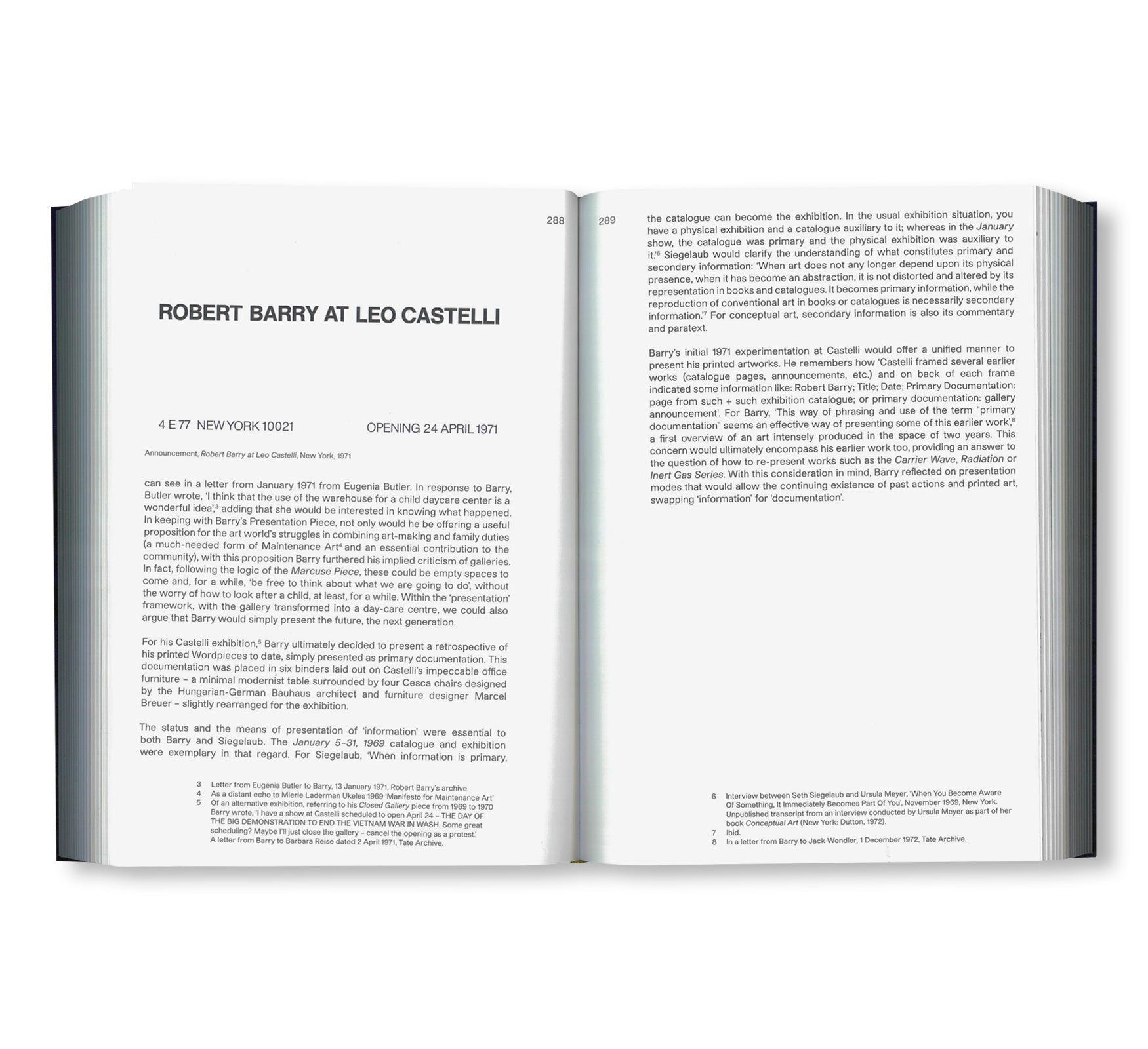 THE DEFINING OF IT… by Robert Barry