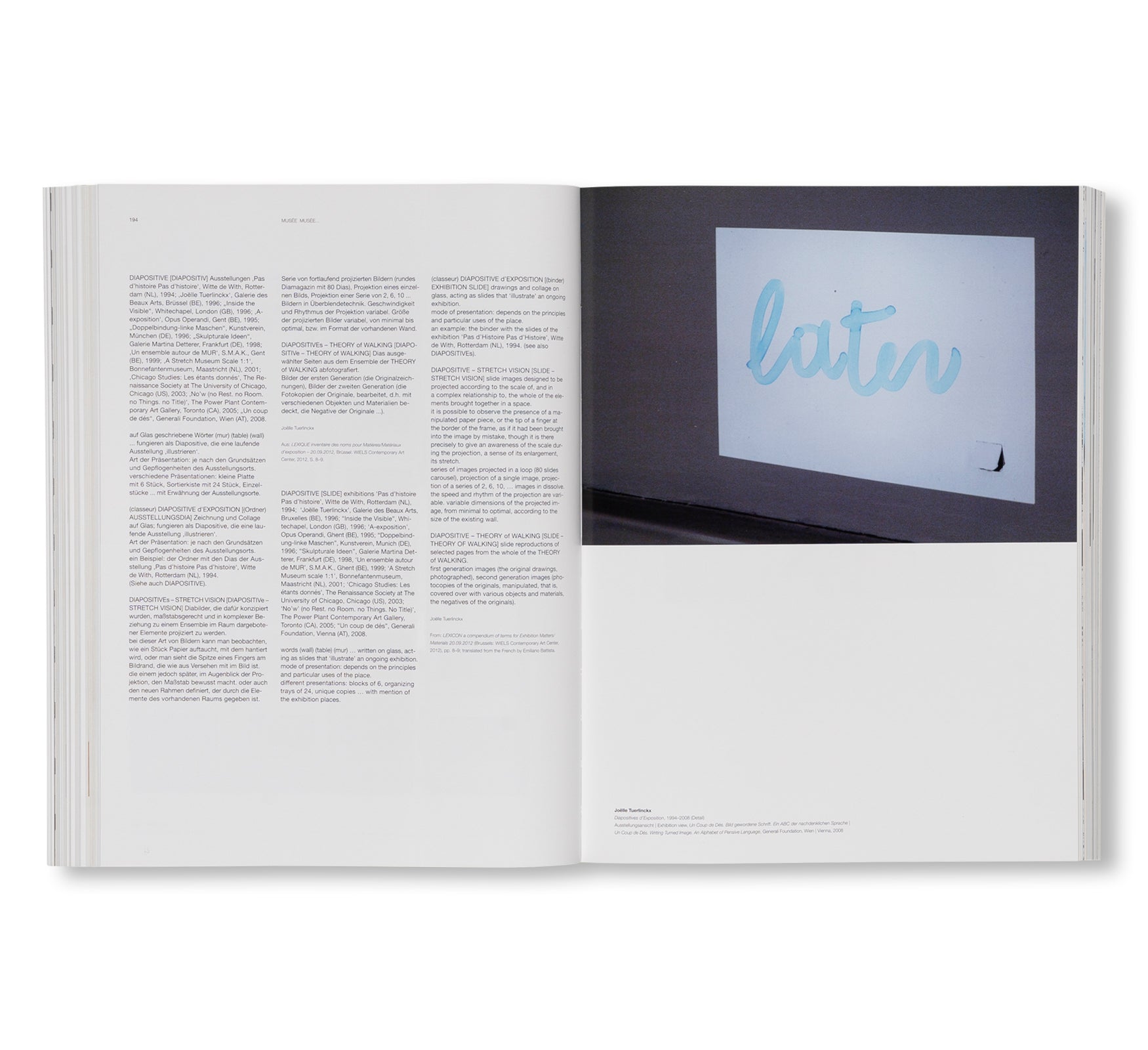 PLUS QUE 20 ANS APRÈS – GESAMMELTE WÖRTER UND BILDER / COLLECTED WORDS AND IMAGES