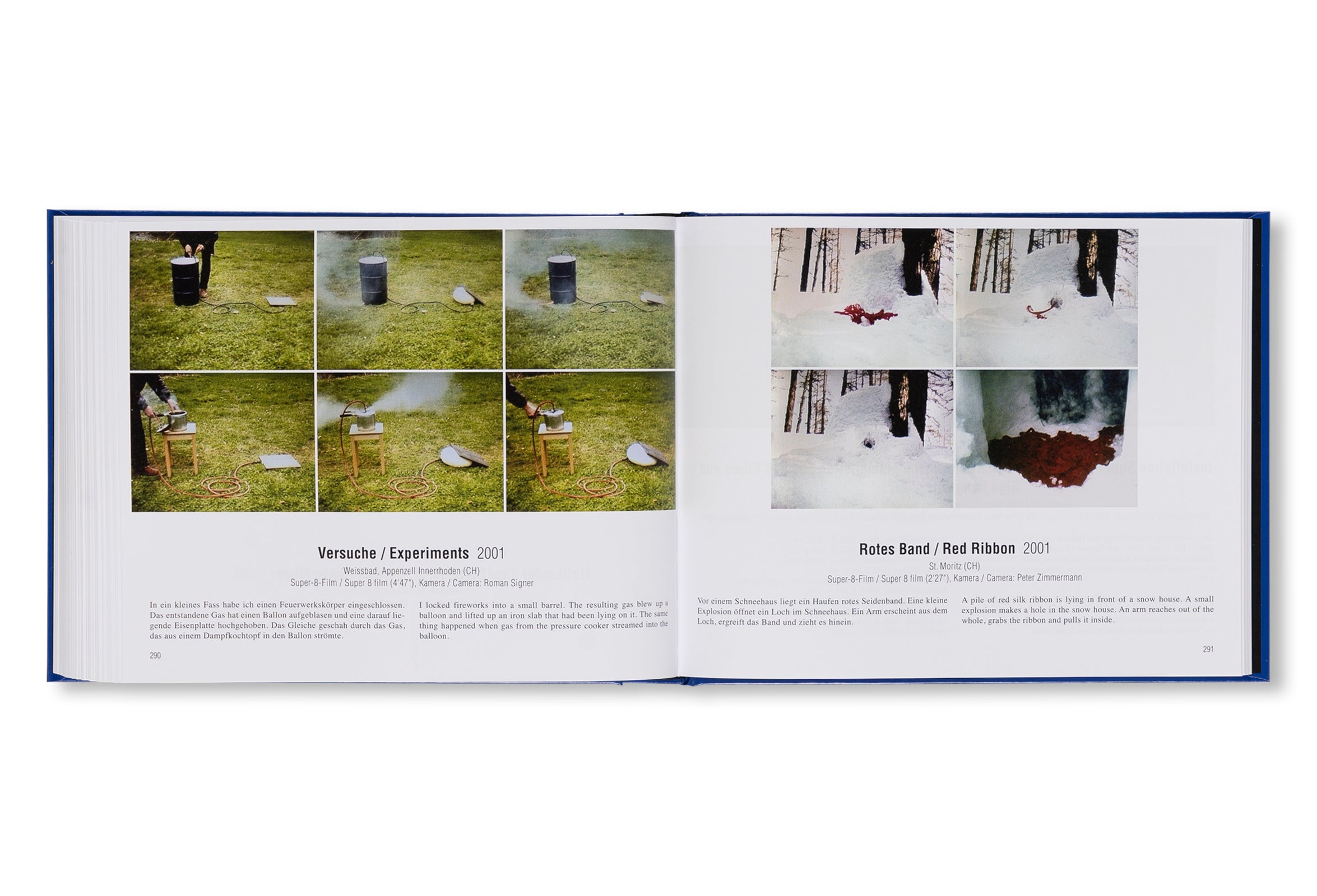 SUPER-8 FILME 1975-2001. KOMMENTIERTES WERKVERZEICHNIS / ANNOTATED CATALOGUE RAISONNÉ by Roman Signer