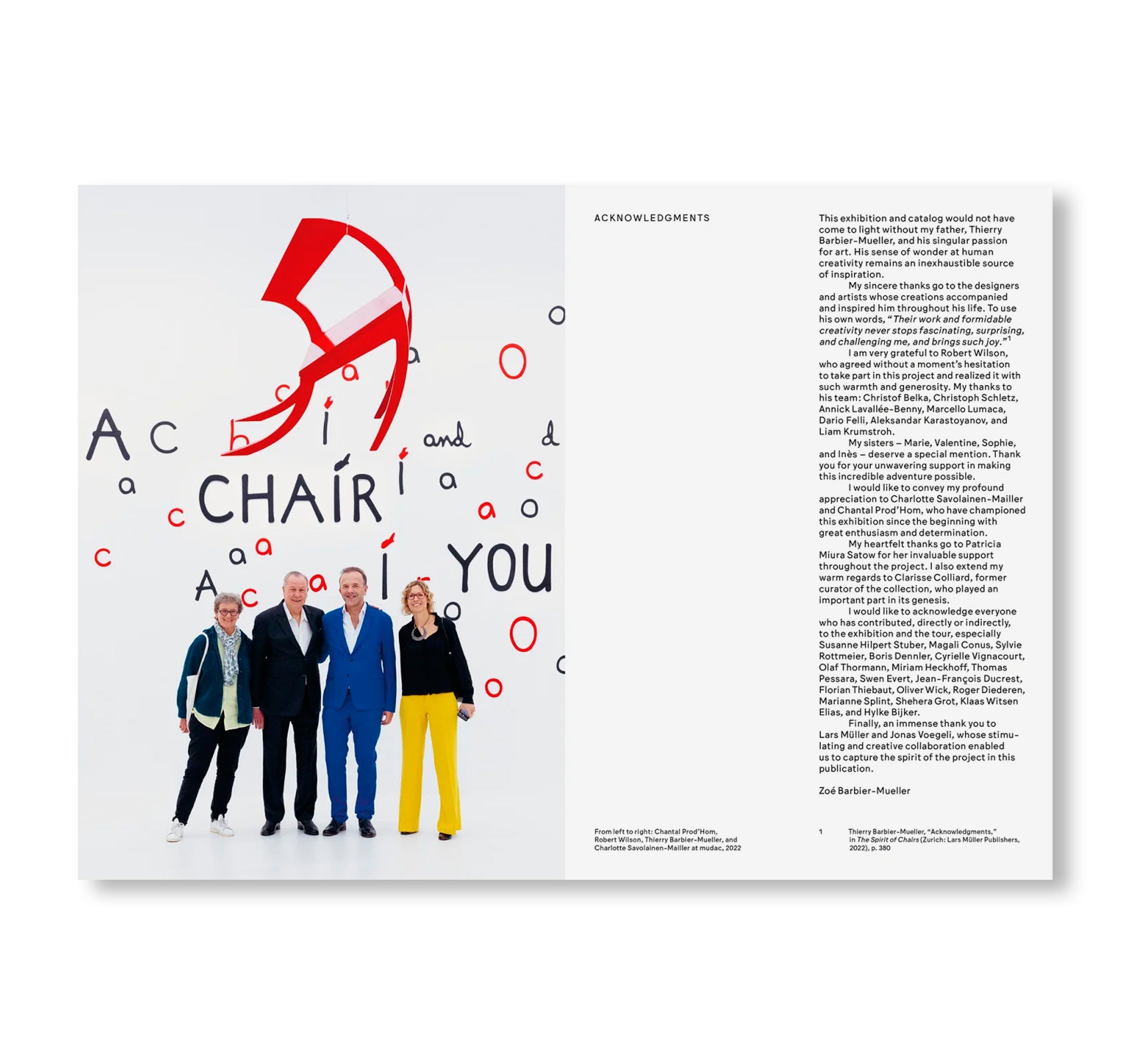A CHAIR AND YOU: THIERRY BARBIER-MUELLER'S COLLECTION STAGED BY ROBERT WILSON